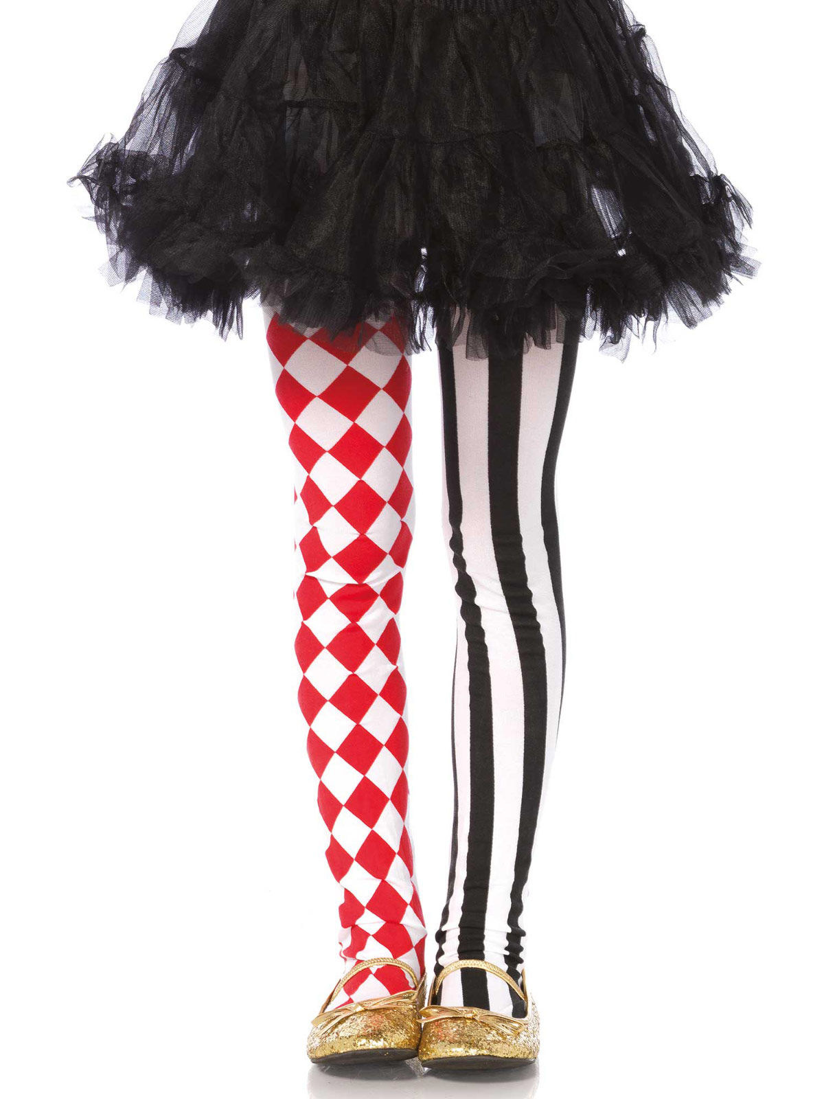 Collant arlequin bicolore fille