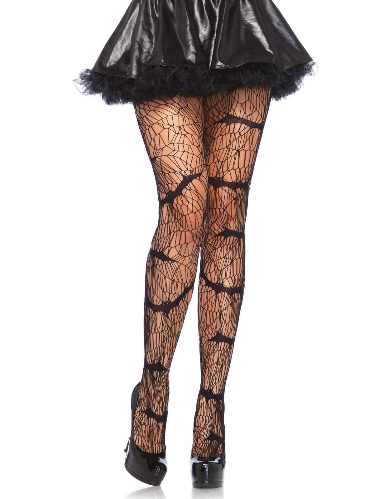 Collants noirs chauve-souris vampire femme Halloween