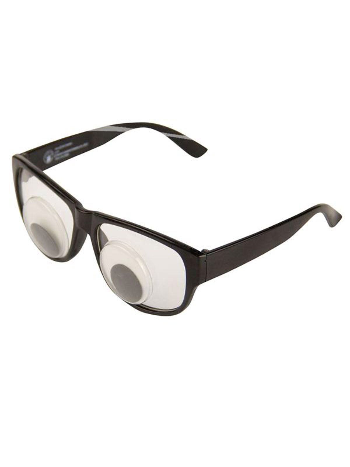 Lunettes noires aux yeux écarquillés adulte