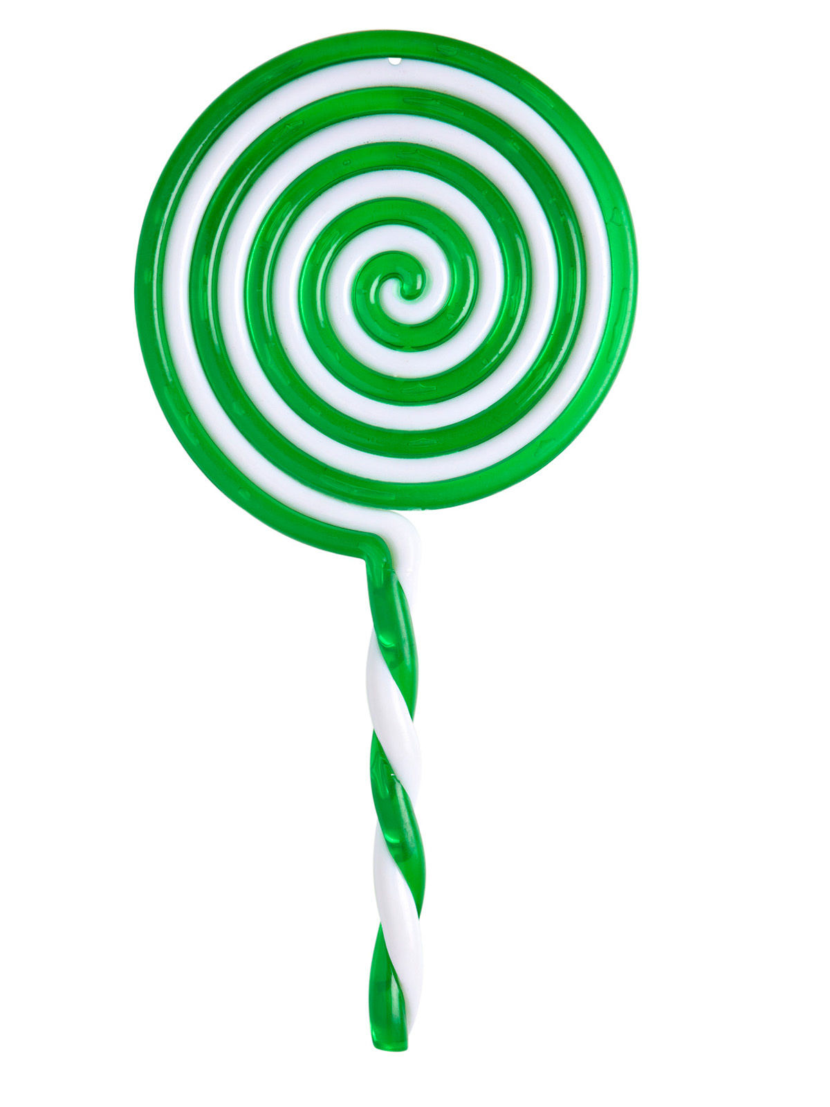 Sucette verte en plastique 22,5 cm