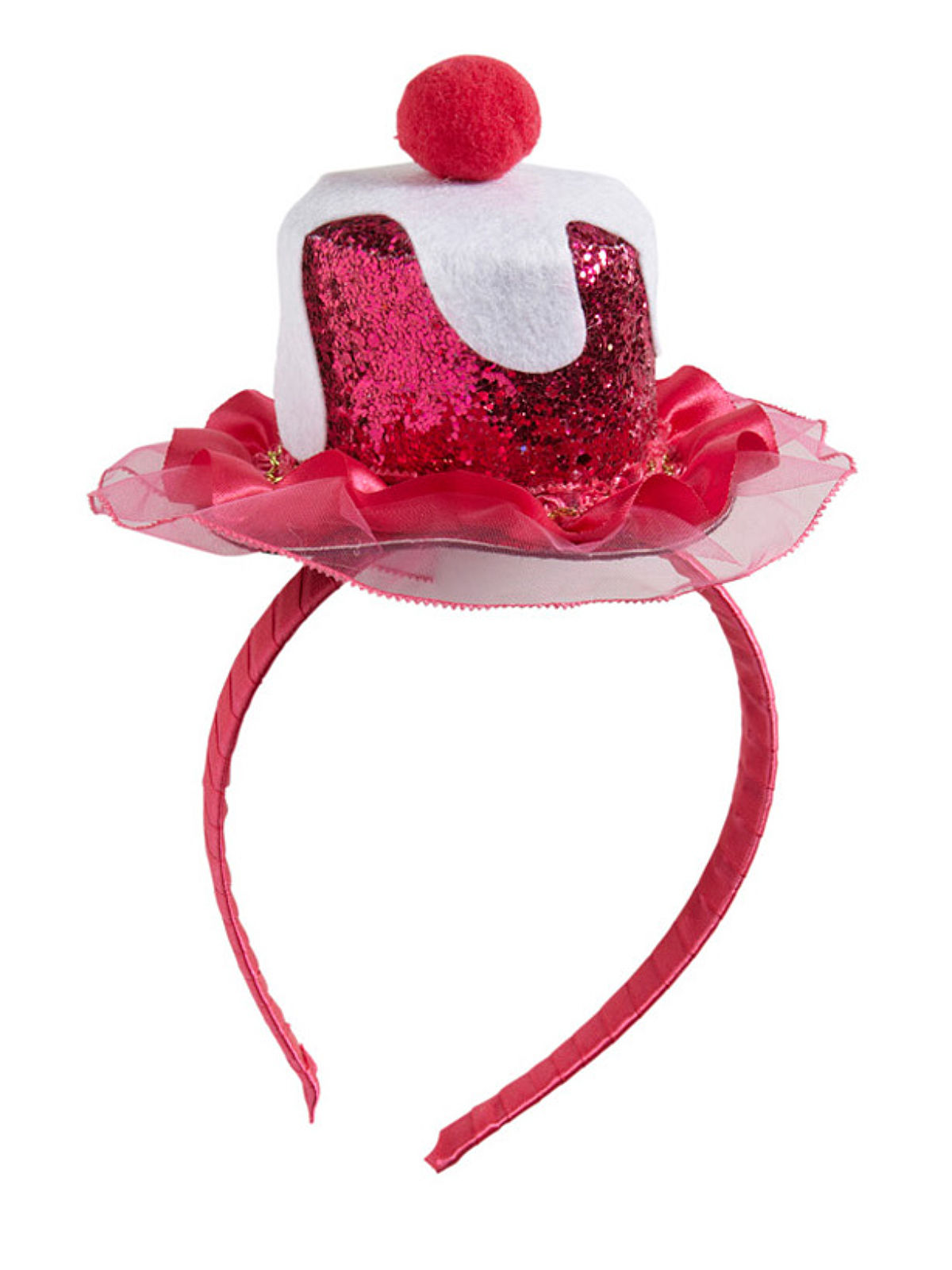 Serre-tête cupcake rose