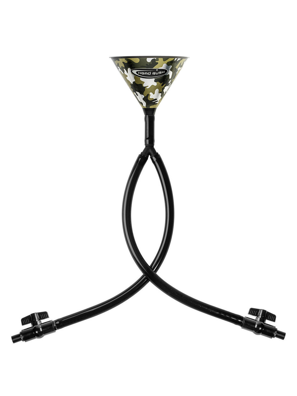 Entonnoir à bière double camouflage 70 cm Headrush Beer bong®