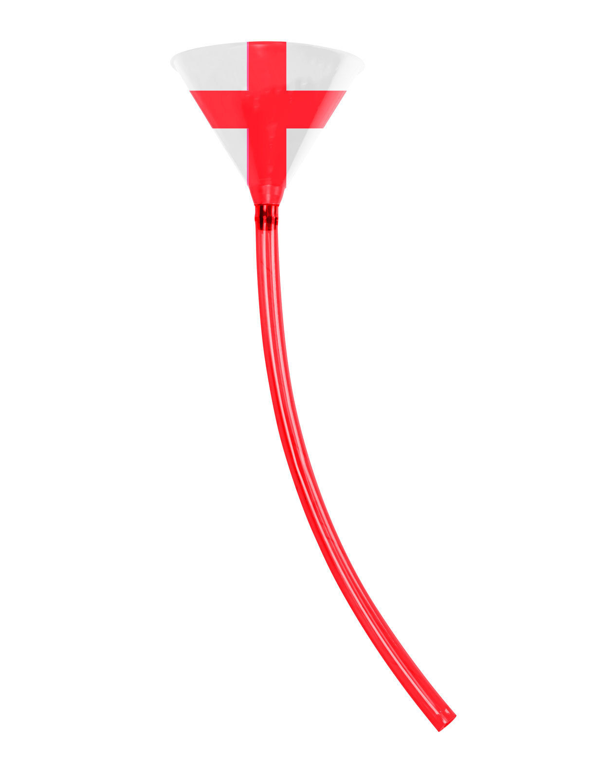 Entonnoir à bière 70 cm rouge et blanc