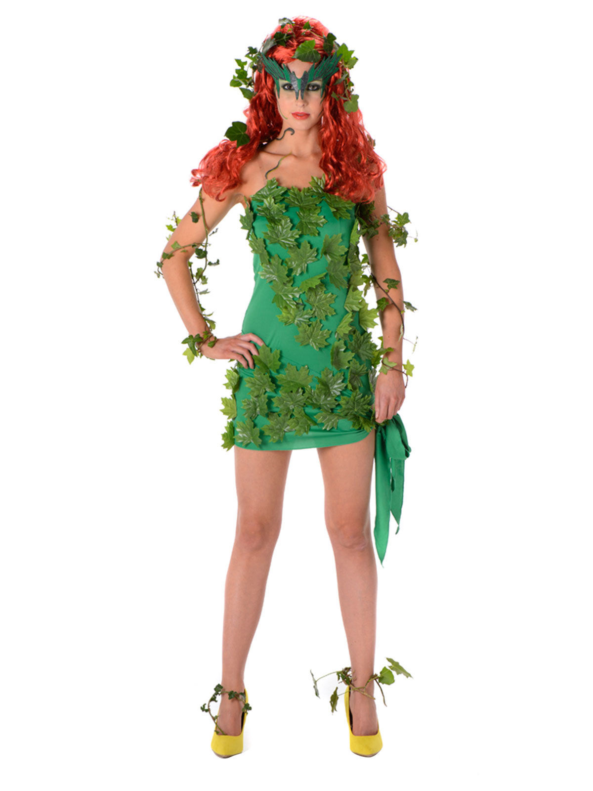 Déguisement super-méchante sexy vert femme
