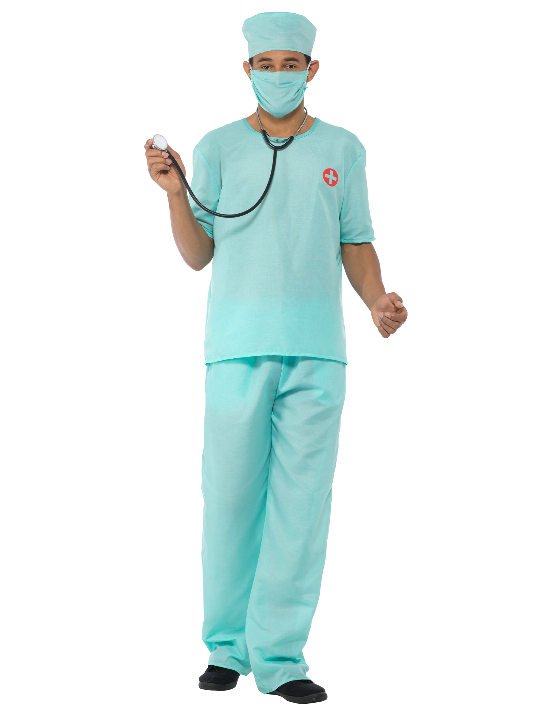 Déguisement et accessoires docteur chirurgien homme bleu