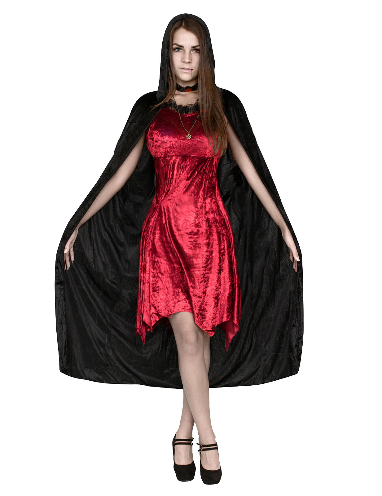 Déguisement sombre sorcière vampire