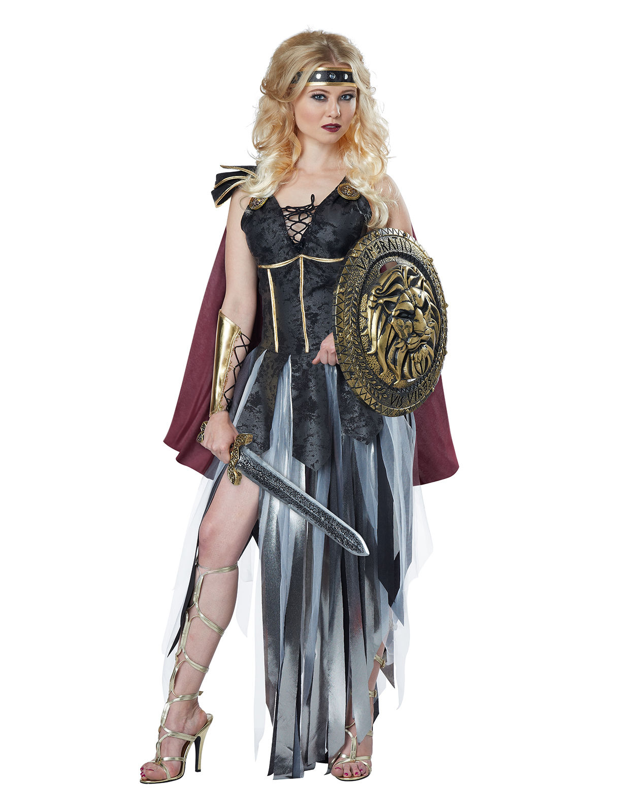 Déguisement gladiatrice sexy à franges femme
