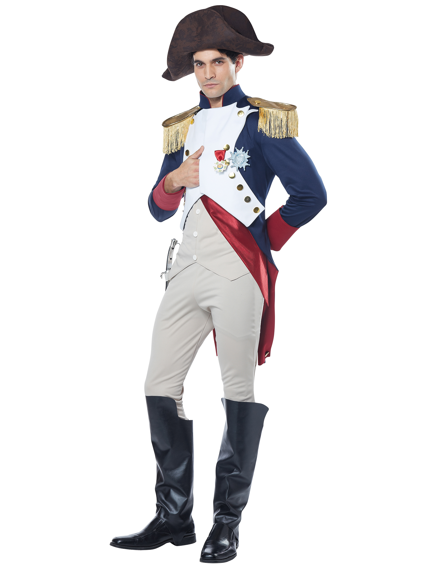 Déguisement empereur Français Napoléon luxe homme