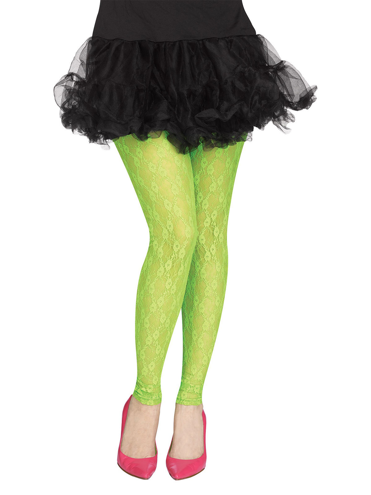 Legging dentelle 80's vert