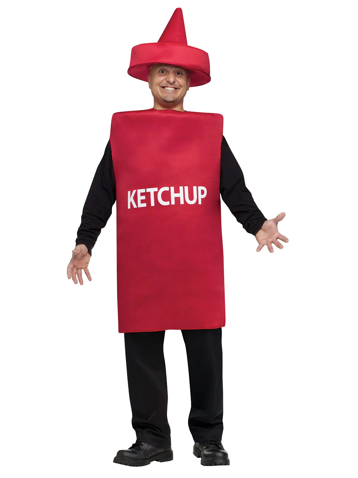 Déguisement tube de ketchup adulte