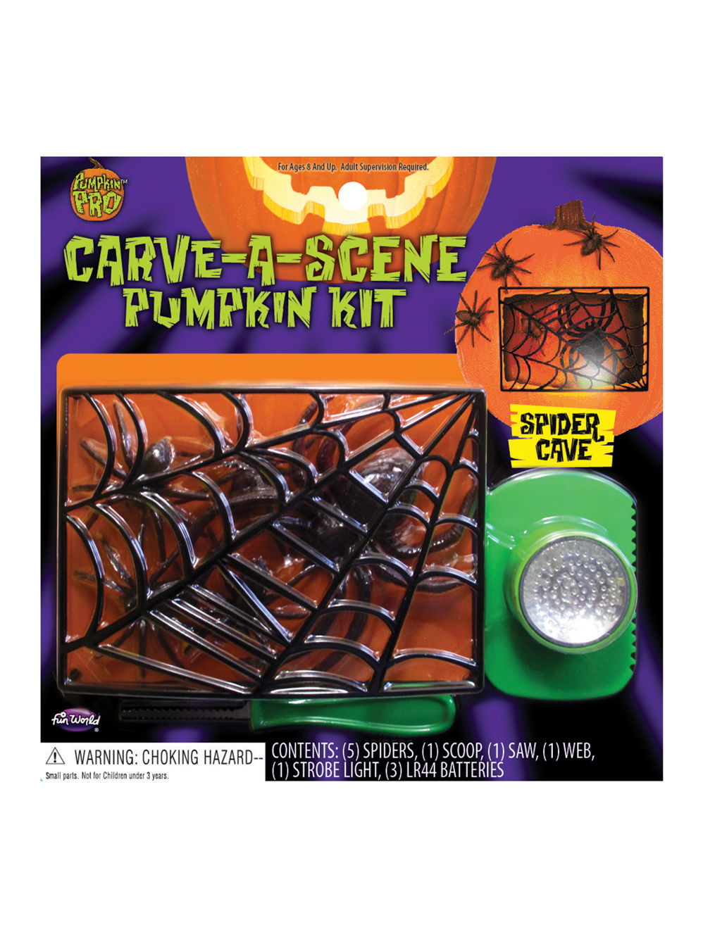 Set de décoration pour citrouille d'Halloween