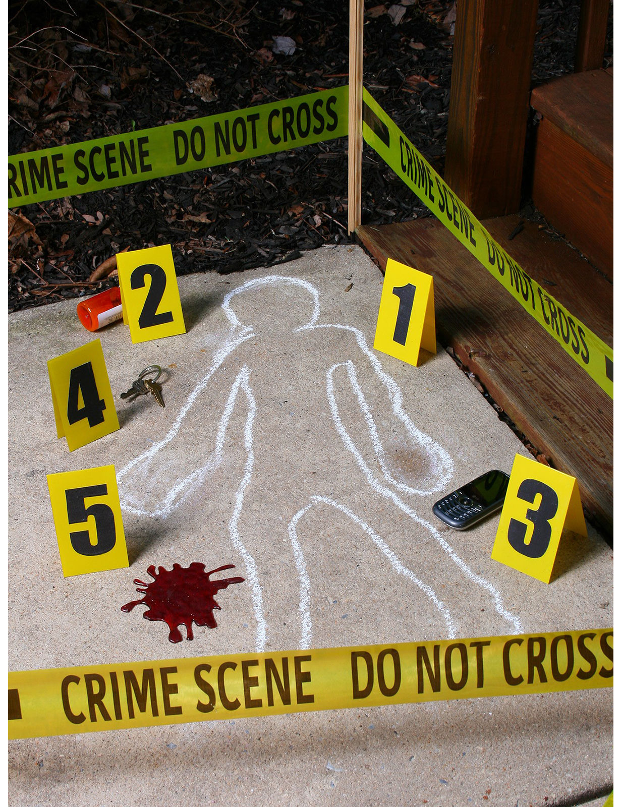 Décorations scène de crime Halloween