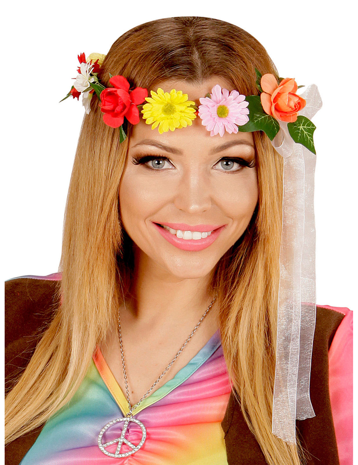 Bandeau de fleurs hippie