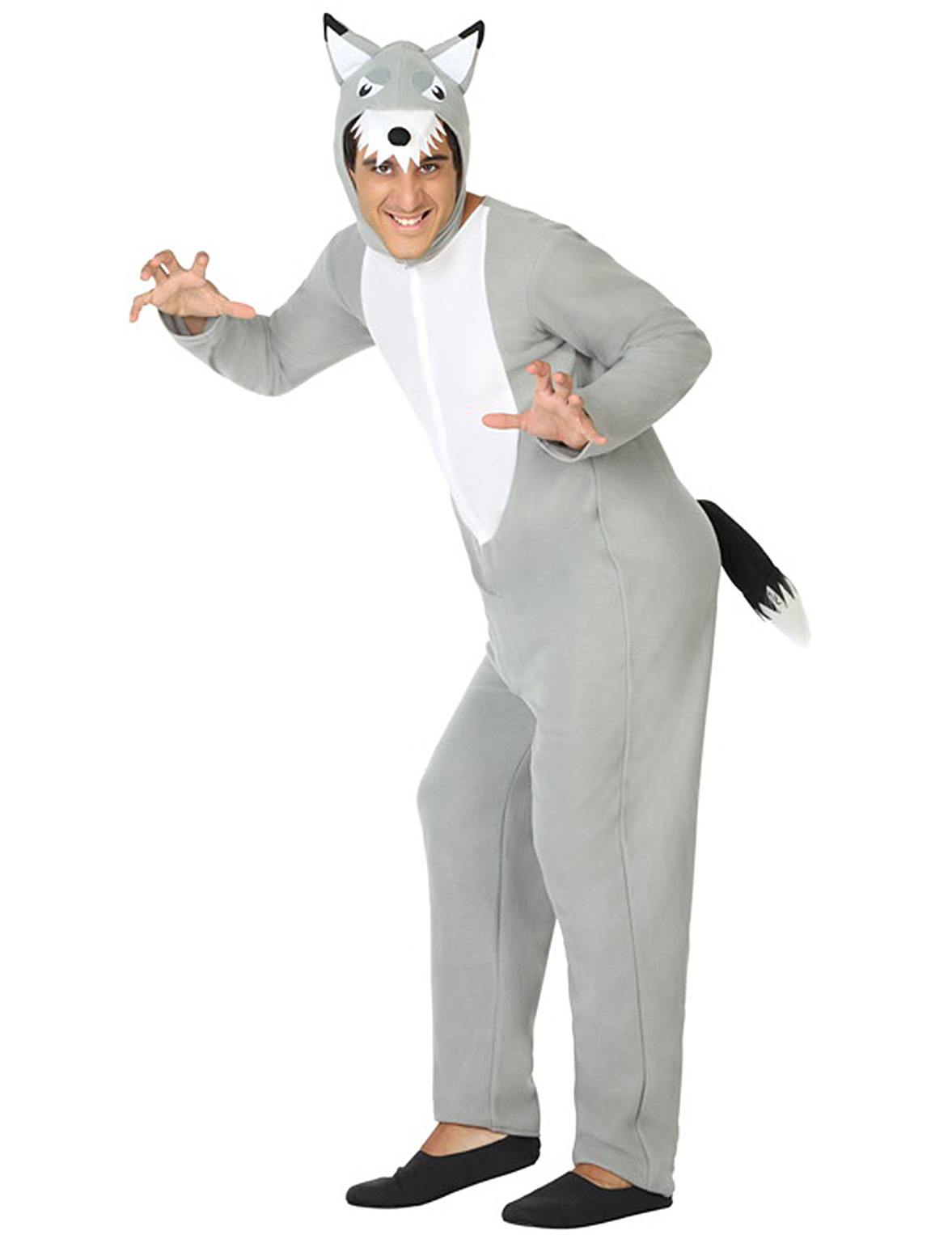 Déguisement loup gris homme