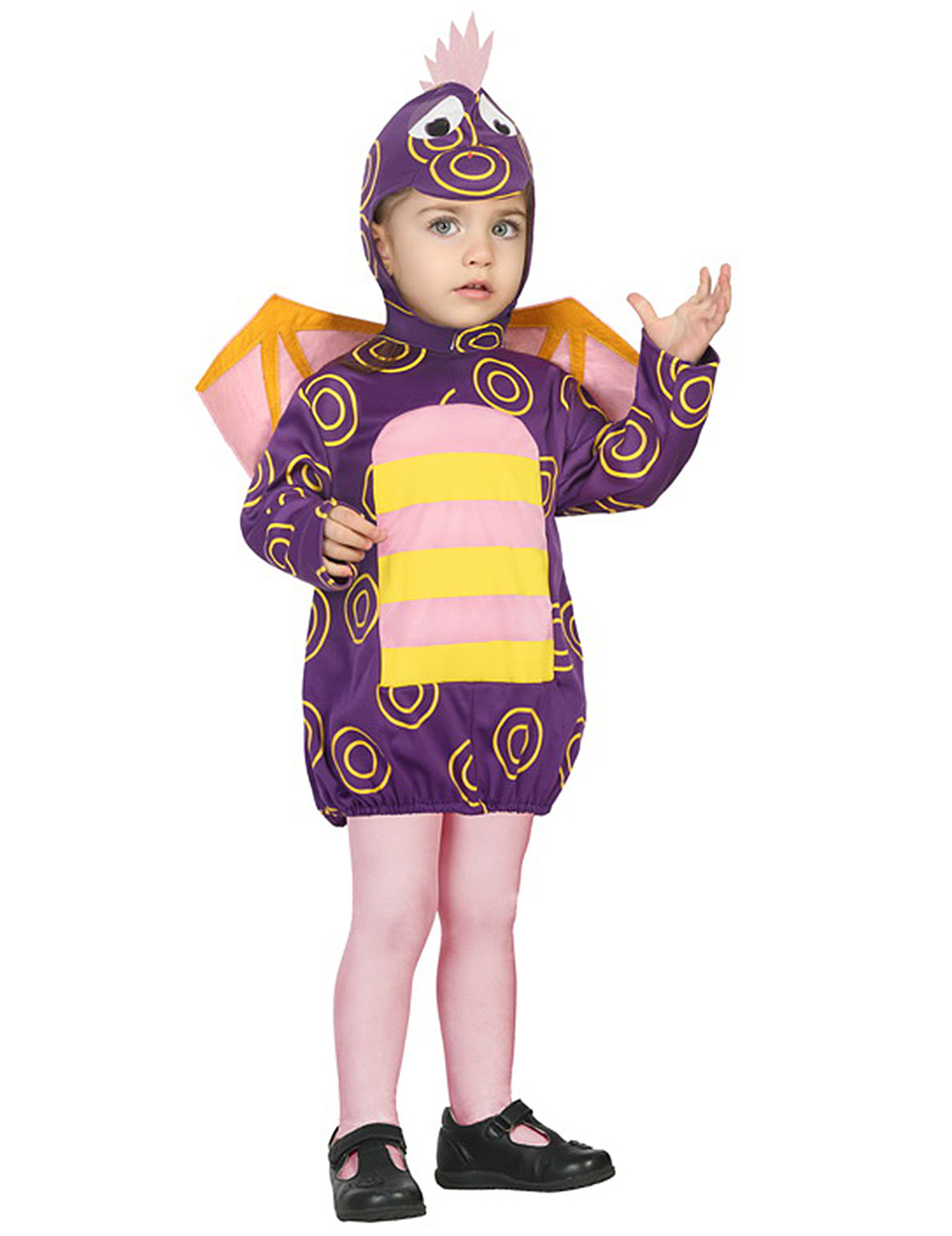 Déguisement petit dragon enfant violet