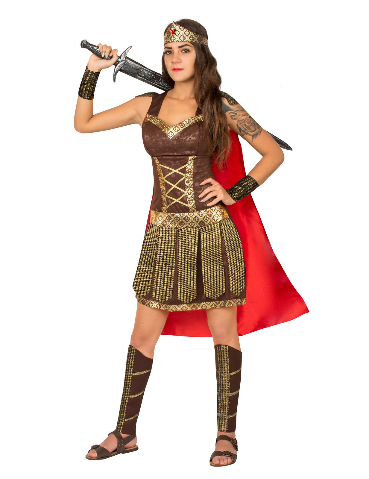 Déguisement gladiatrice antique femme