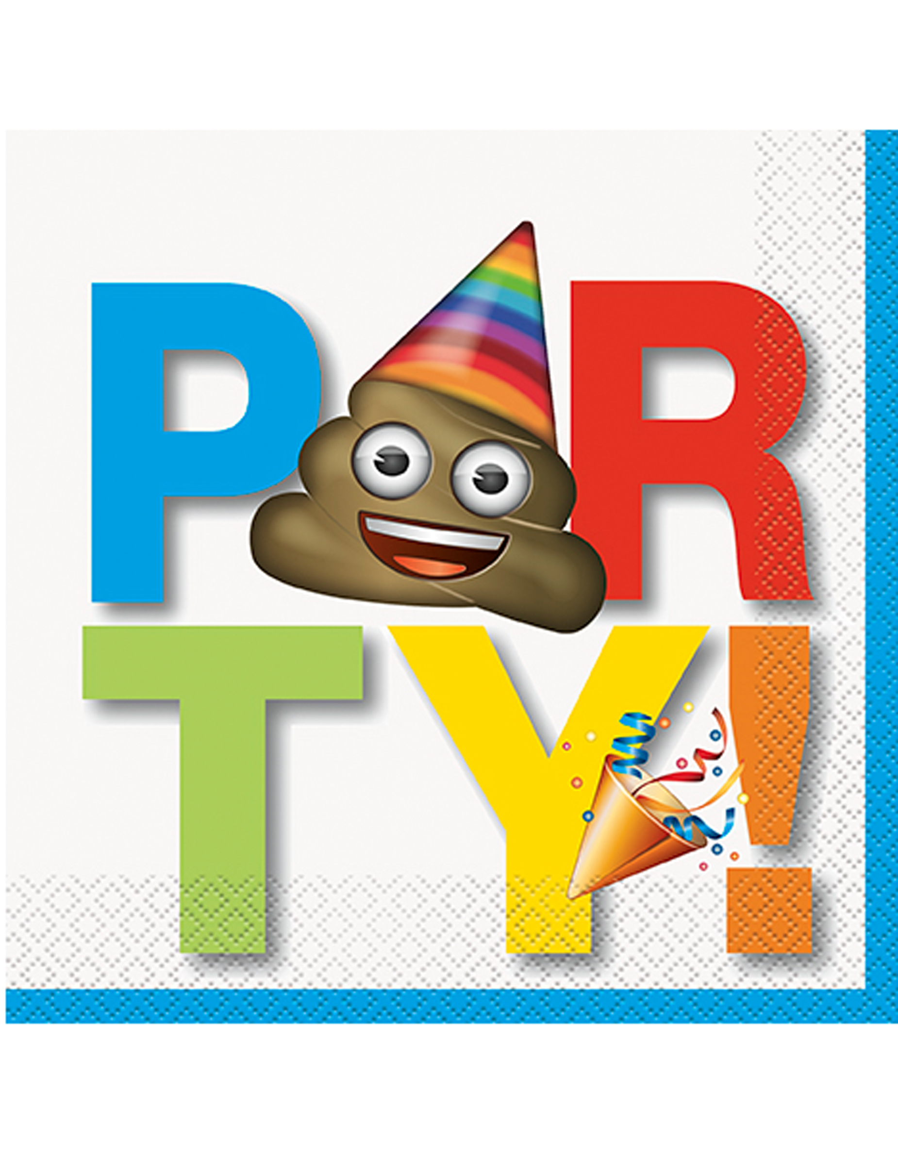 16 Serviettes en papier Emoji  Party ! 33 x 33 cm