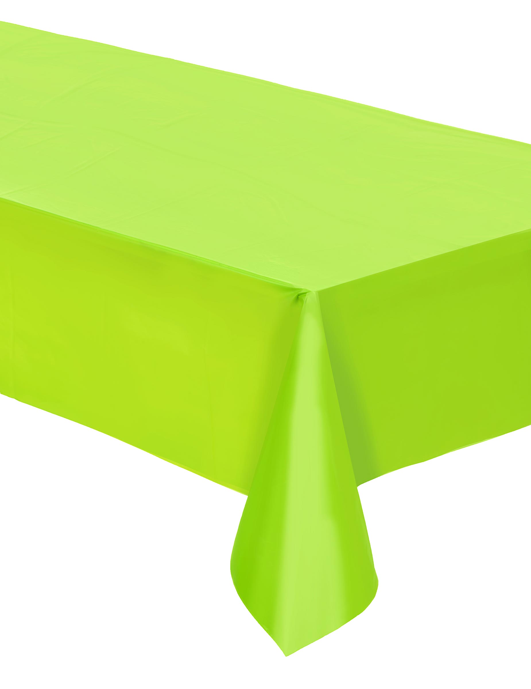 Nappe plastique vert pomme 137cm x 274 cm