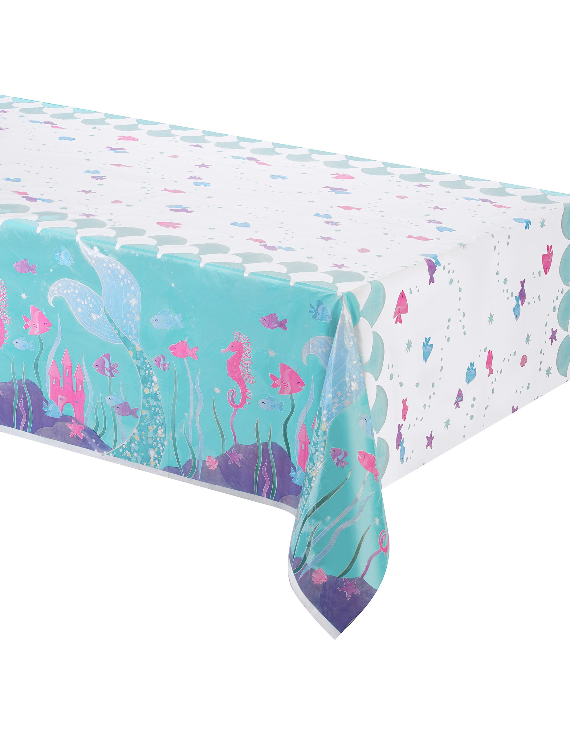 Nappe plastique Jolie sirène 137 cm x 213 cm