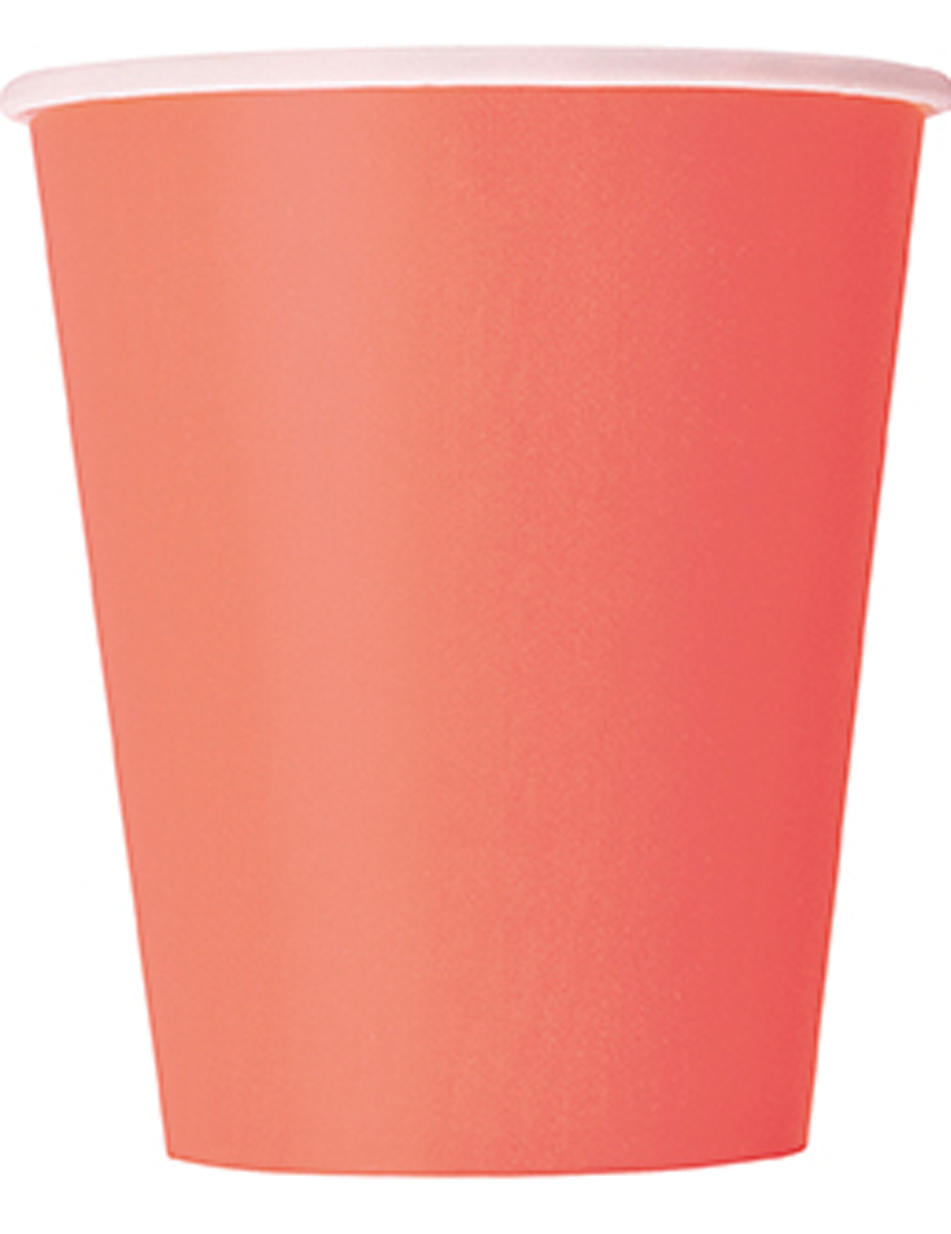 14 Gobelets en carton corail 270 ml