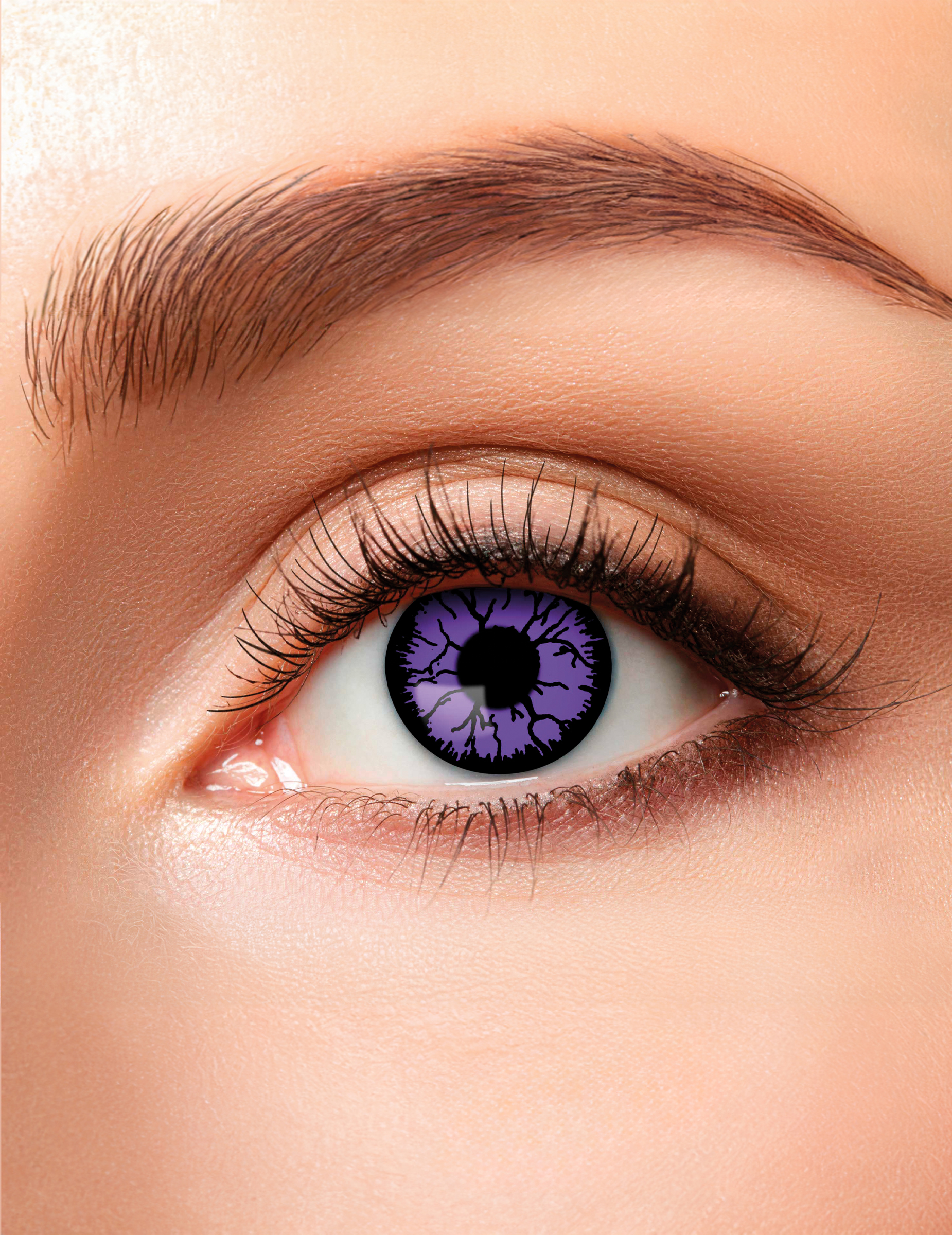 Lentilles fantaisie monstre violet adulte