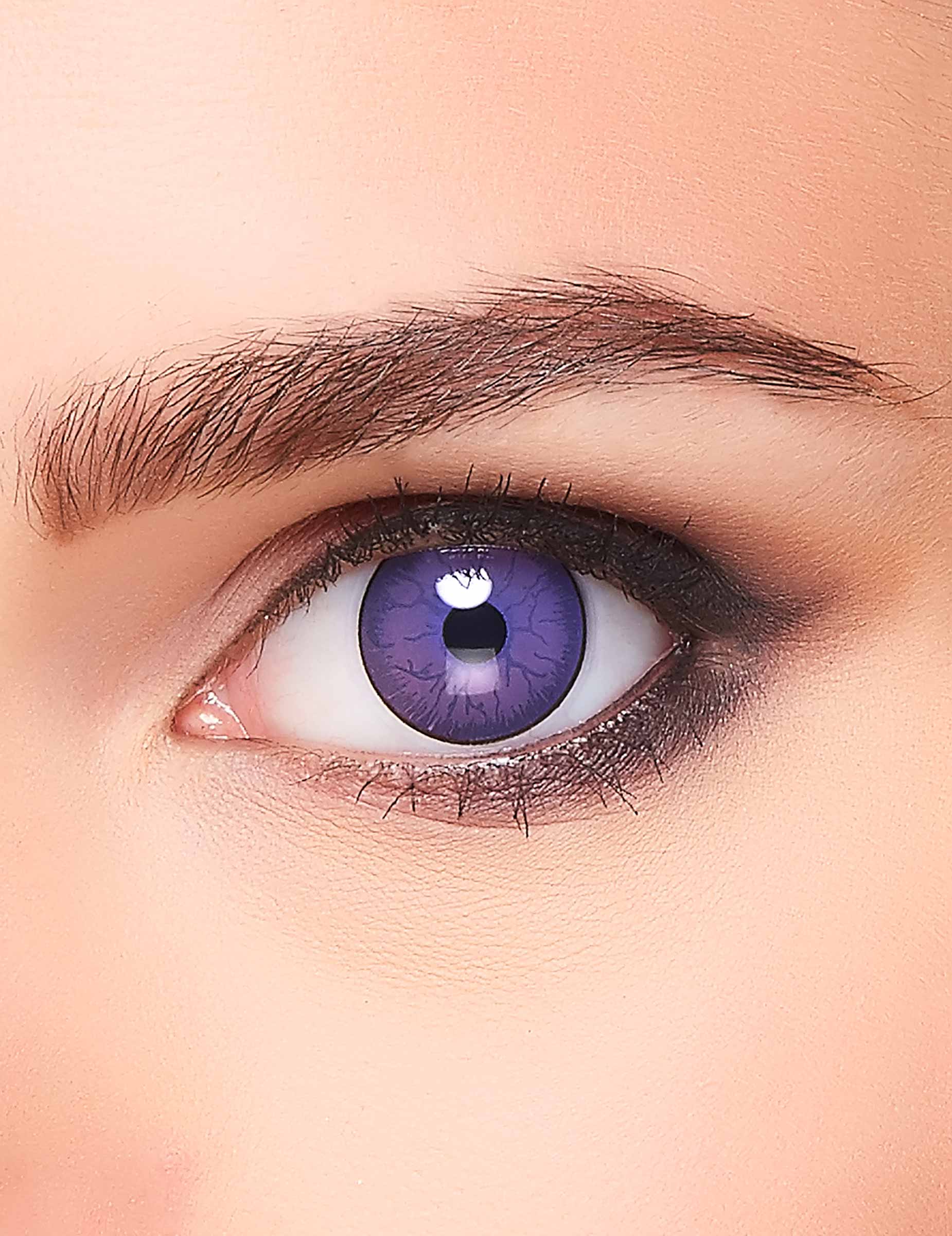 Lentilles fantaisie monstre violet 3 mois adulte