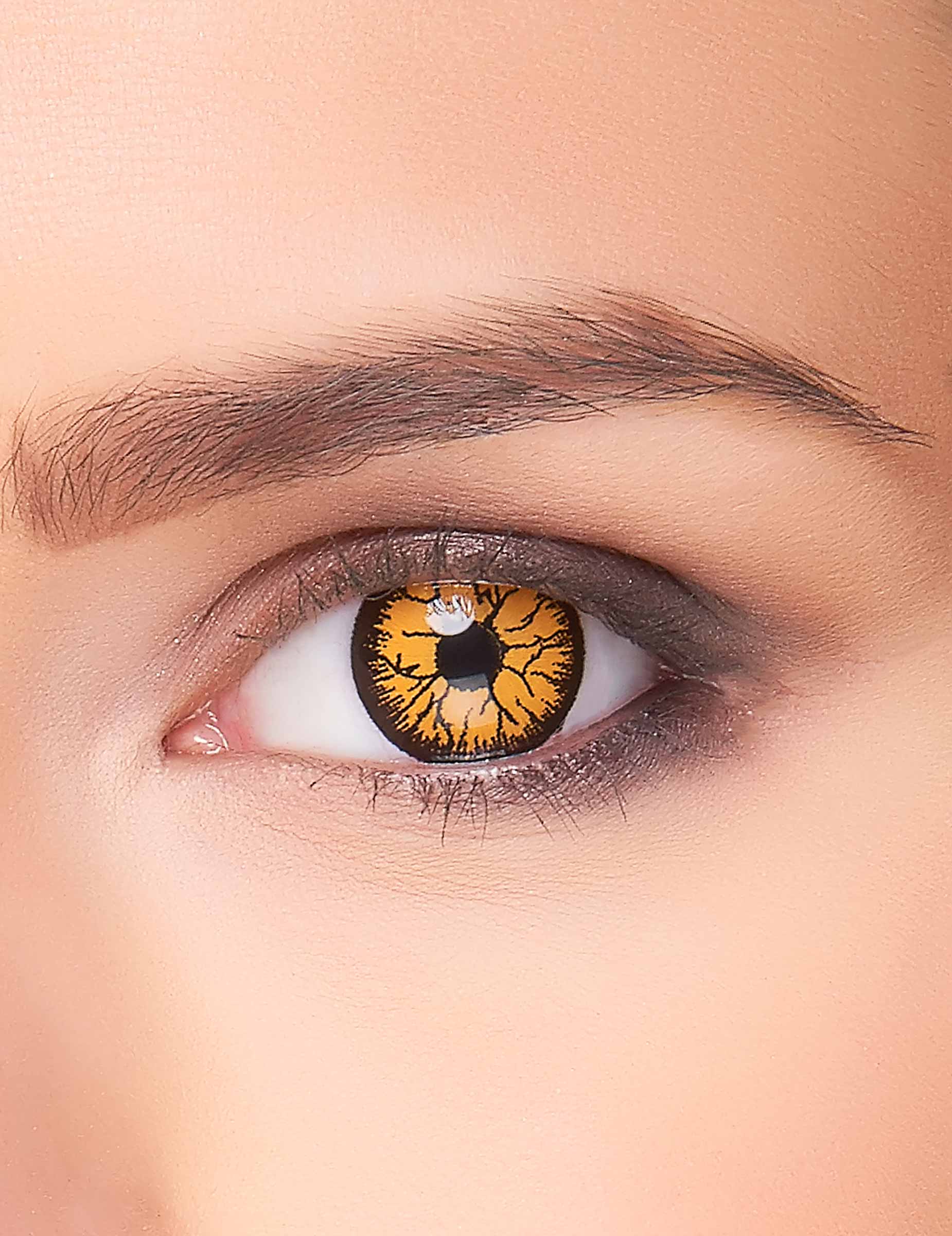 Lentilles fantaisie monstre orange 3 mois adulte
