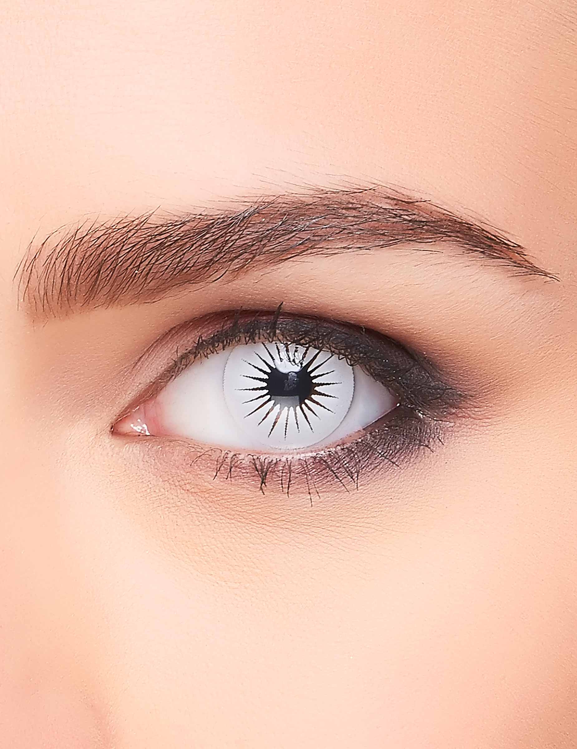 Lentilles fantaisie étoile blanche adulte