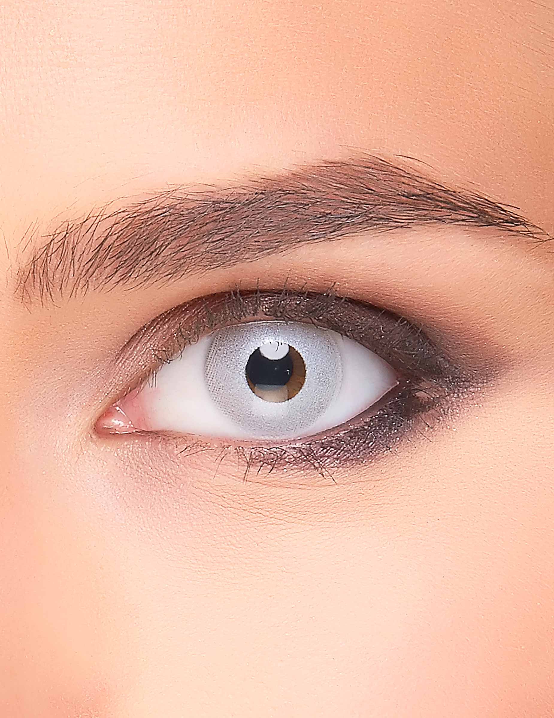 Lentilles fantaisie blanc/gris adulte 1 an