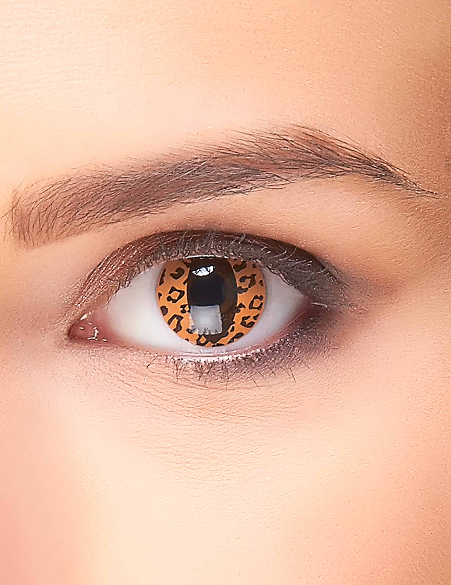 Lentilles fantaisie léopard adulte