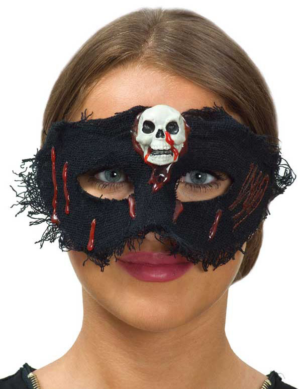 Loup tissu avec crâne femme Halloween