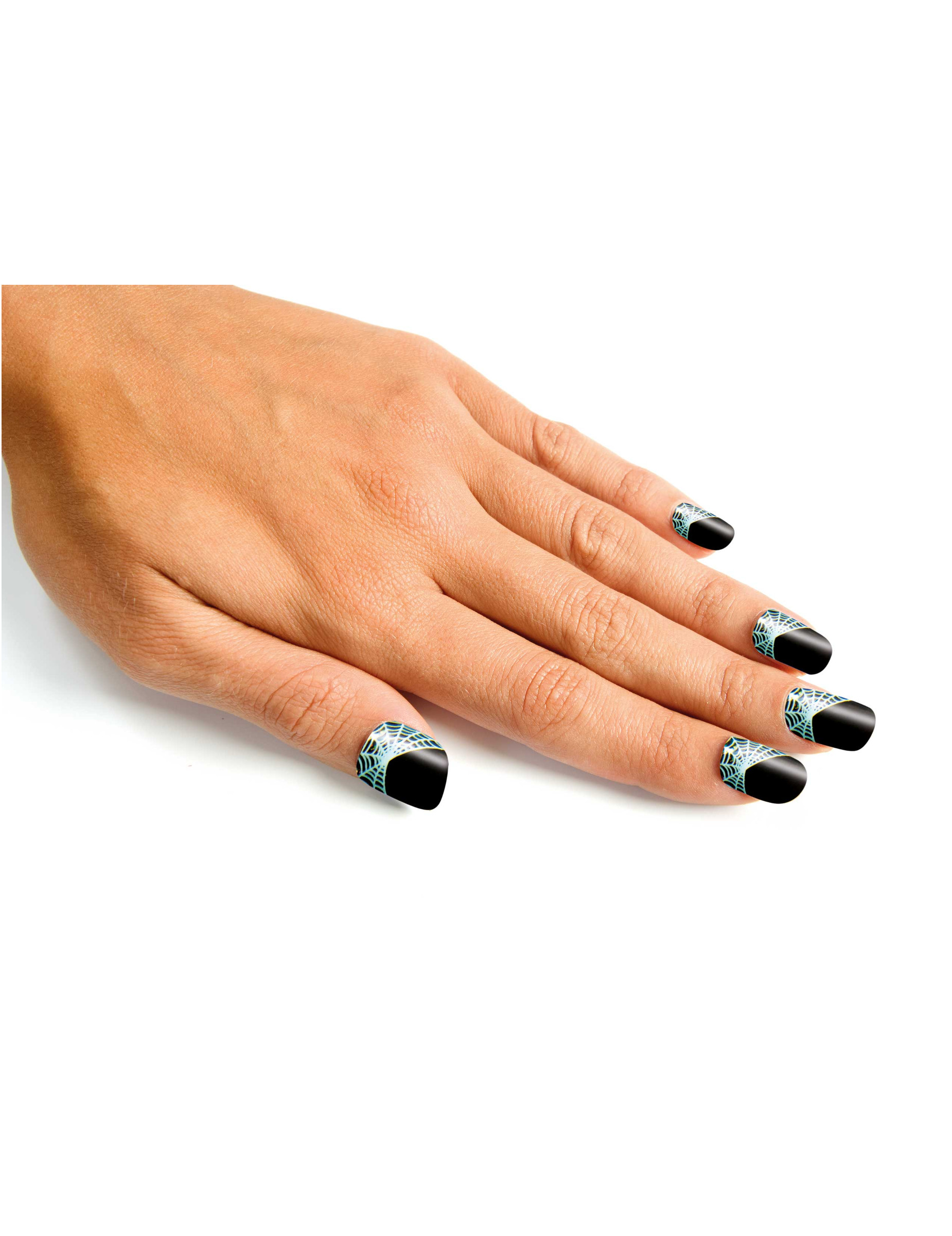 Faux ongles toile d'araignée adulte Halloween