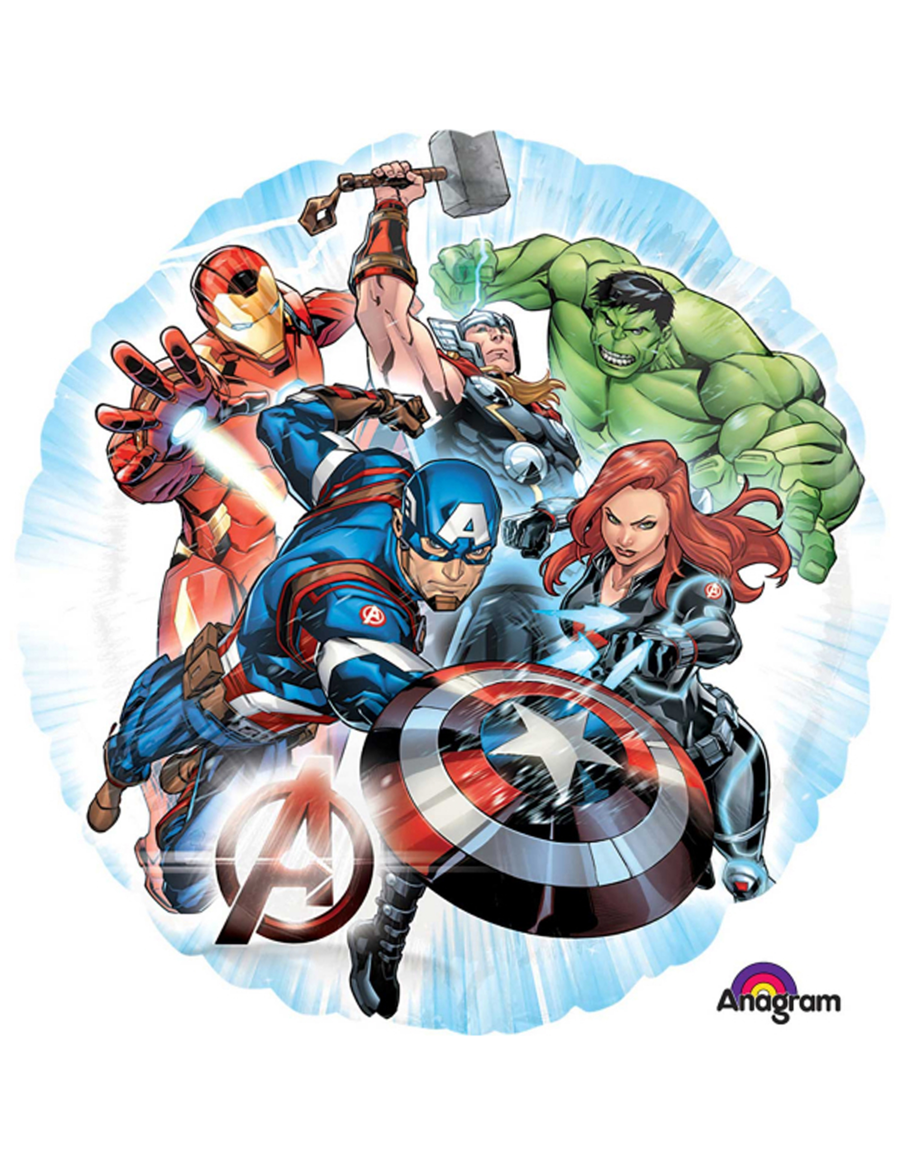 Ballon aluminium Avengers  43 cm