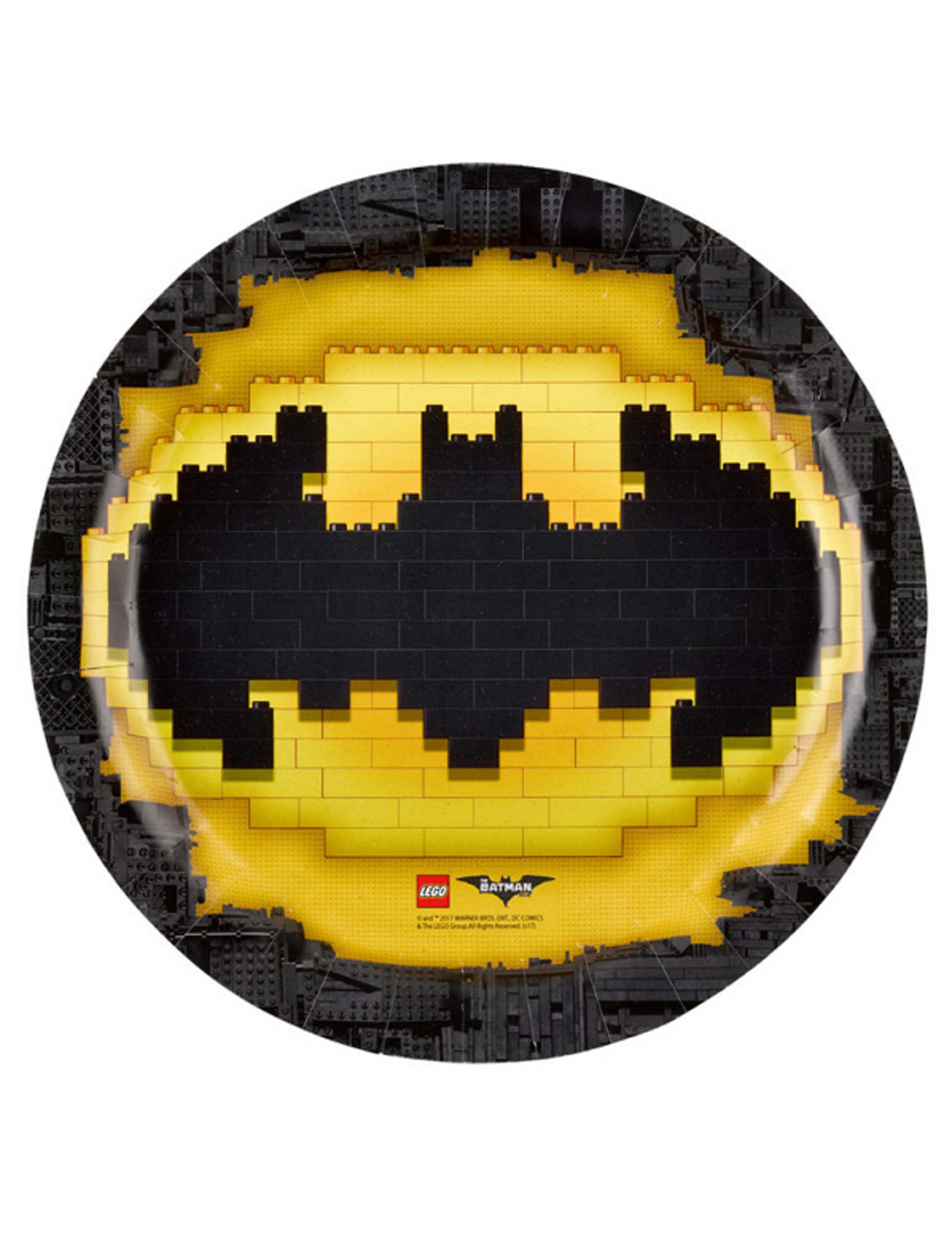 8 Assiettes en carton Lego Batman 23 cm