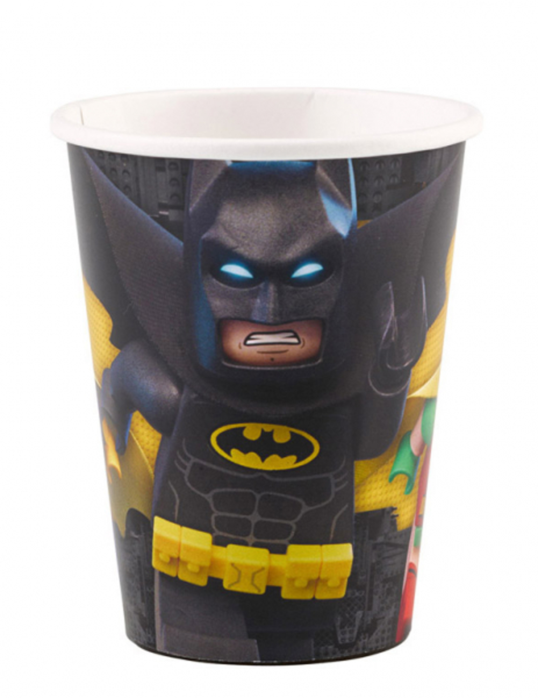 8 Gobelets en carton Lego Batman