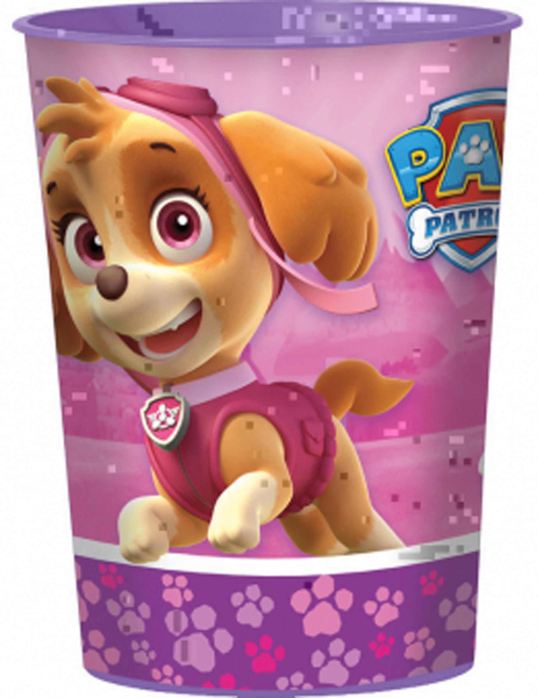 Verre en plastique rose Pat'Patrouille 473 ml