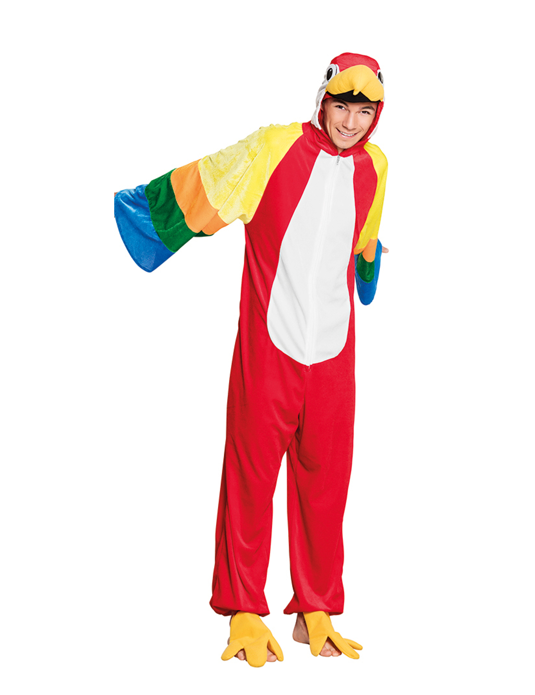 Déguisement perroquet en peluche adolescent