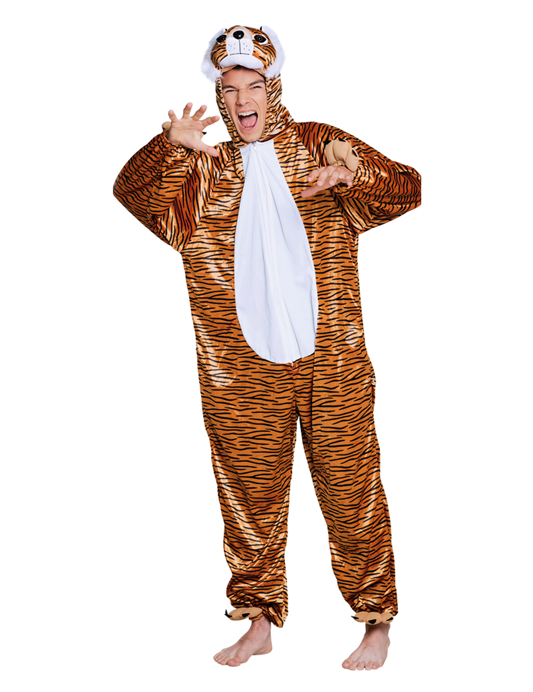 Déguisement tigre en peluche adolescent