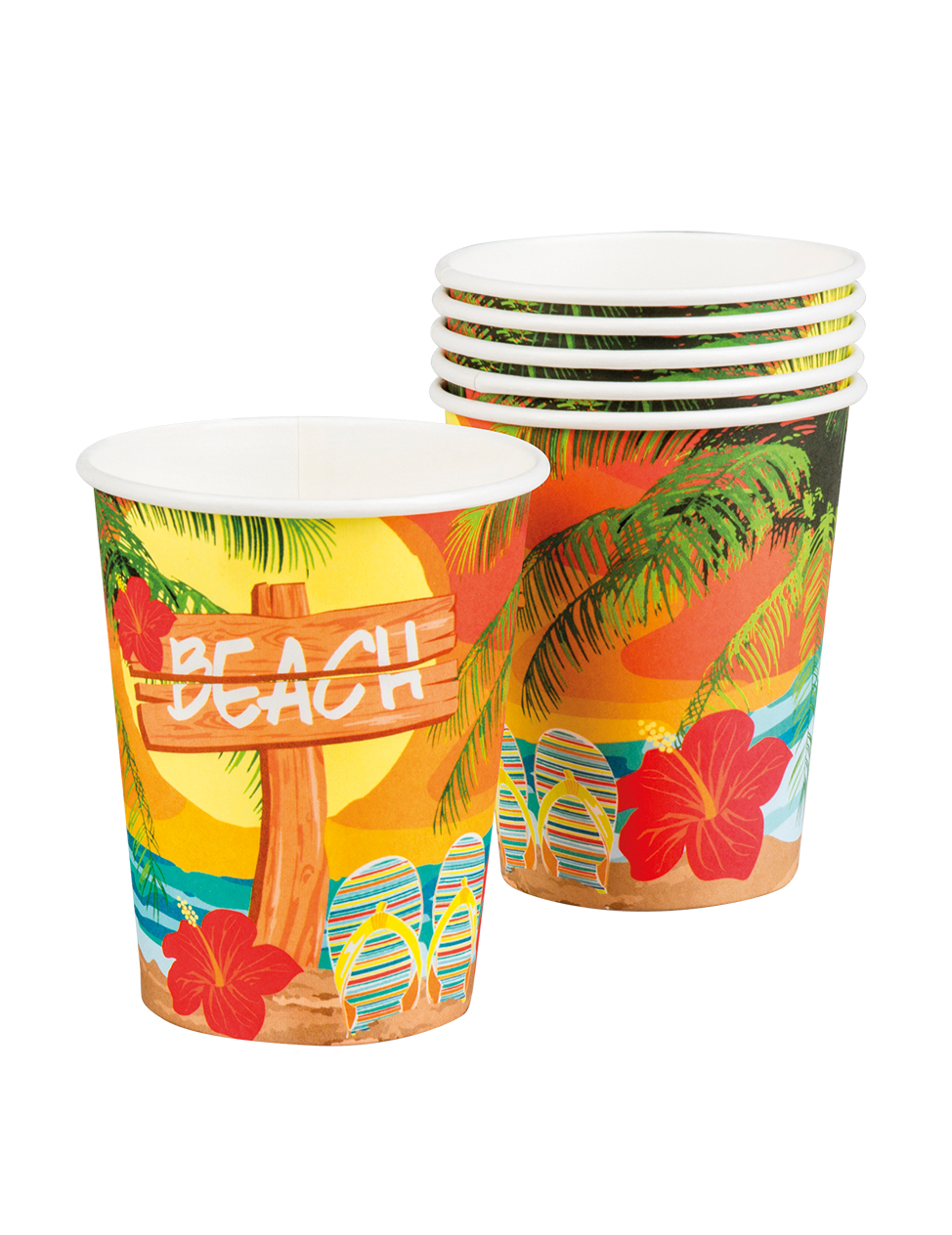 6 Gobelets Beach party 25 cl