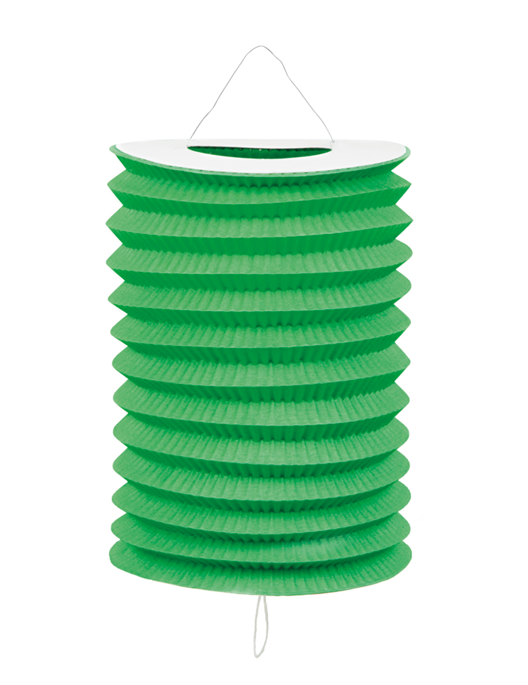 12 Lampions verts 20 cm