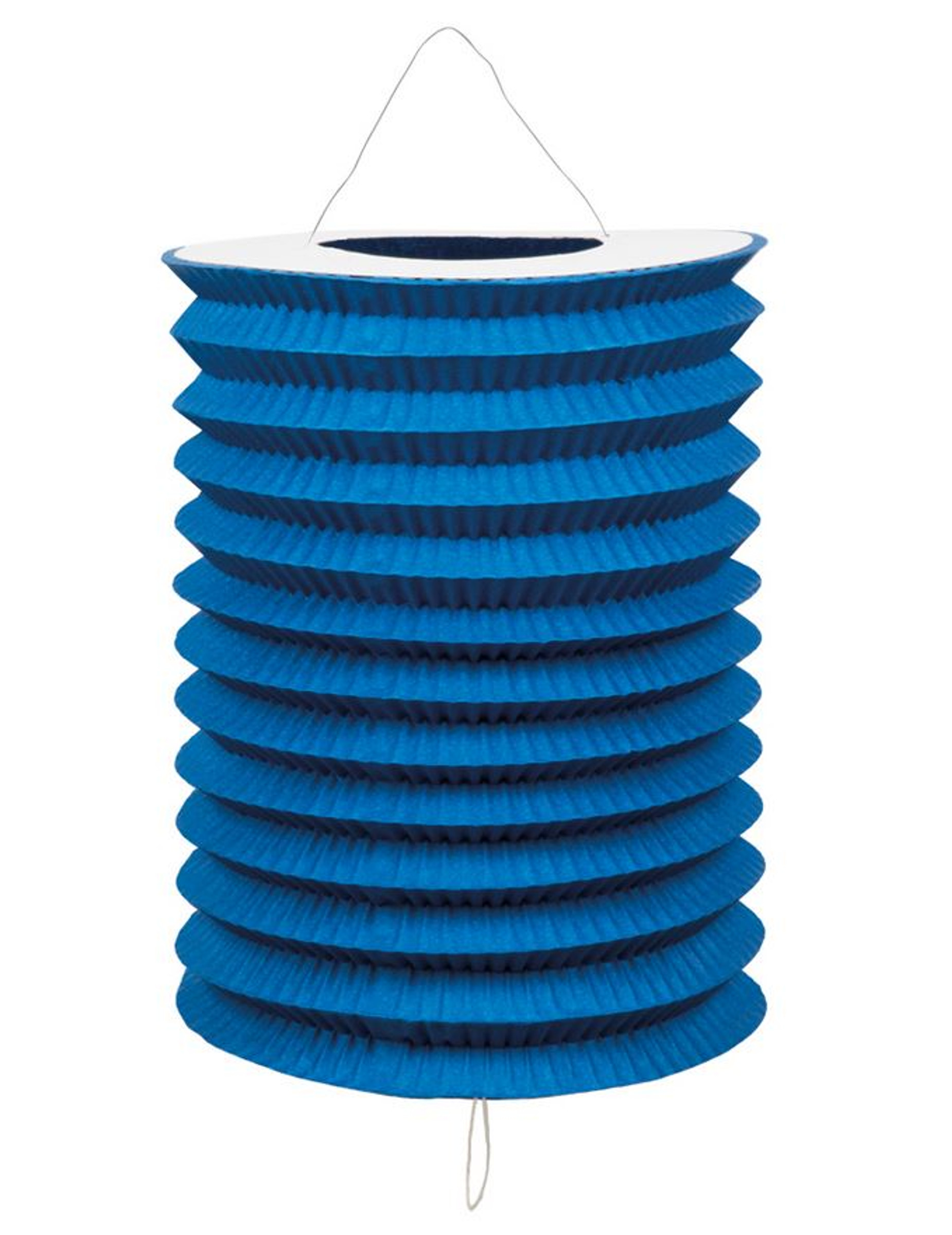 12 Lampions bleus 20 cm
