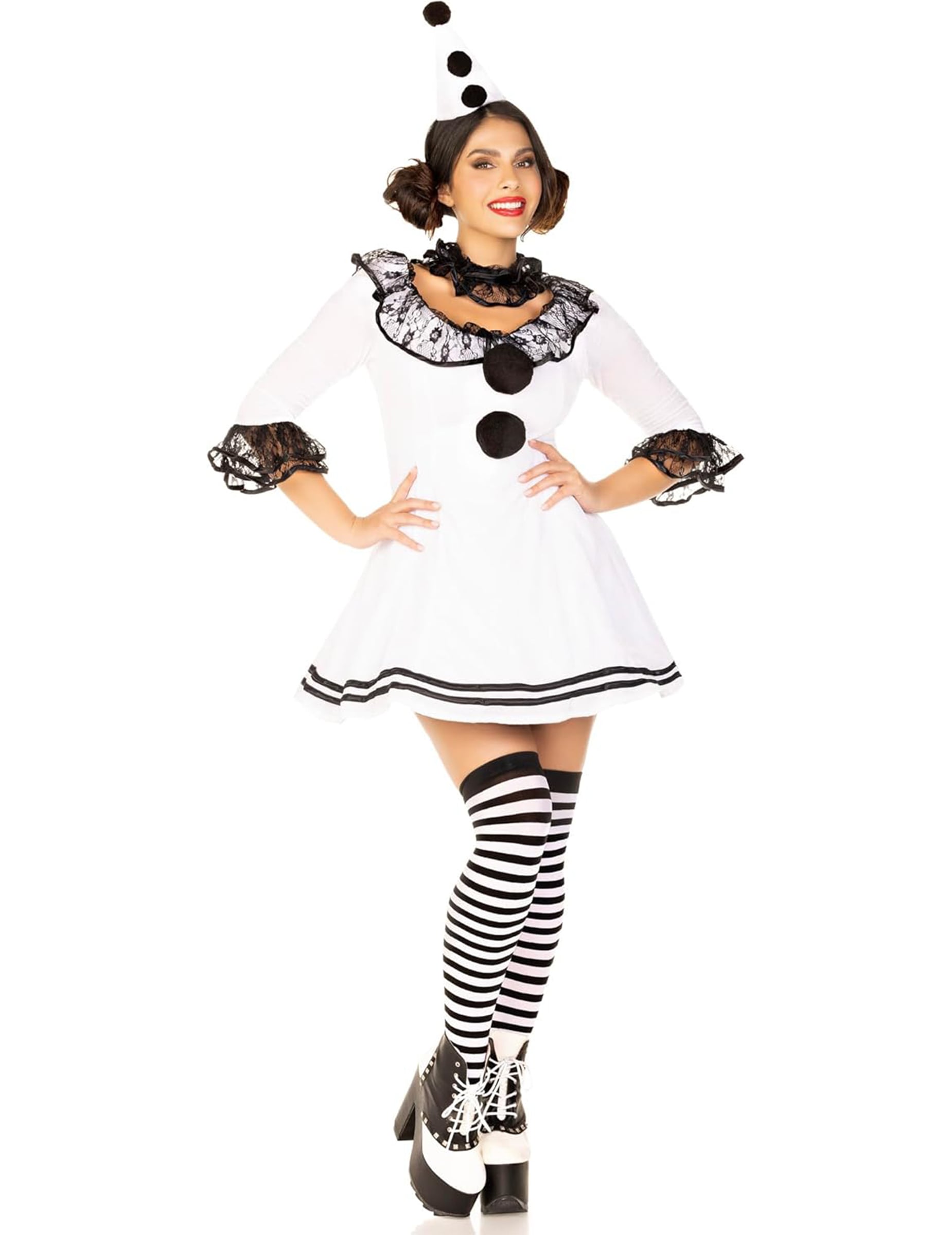 Déguisement pierrot blanc sexy femme