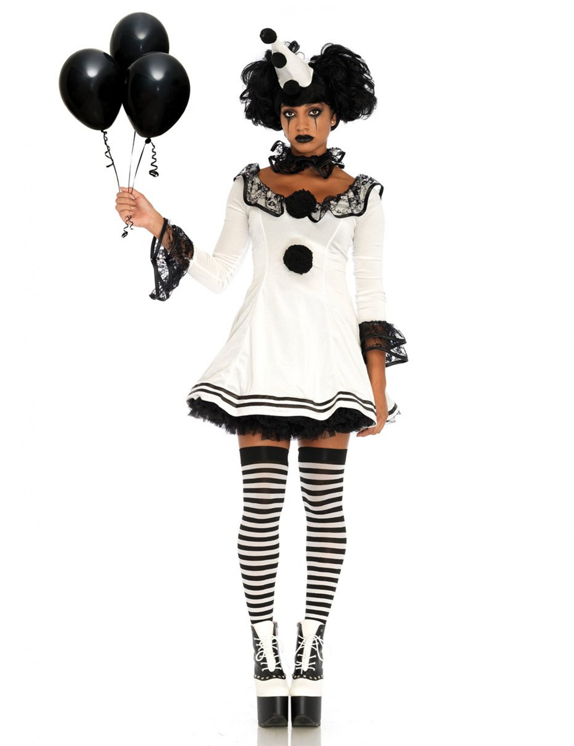 Déguisement pierrot blanc sexy femme
