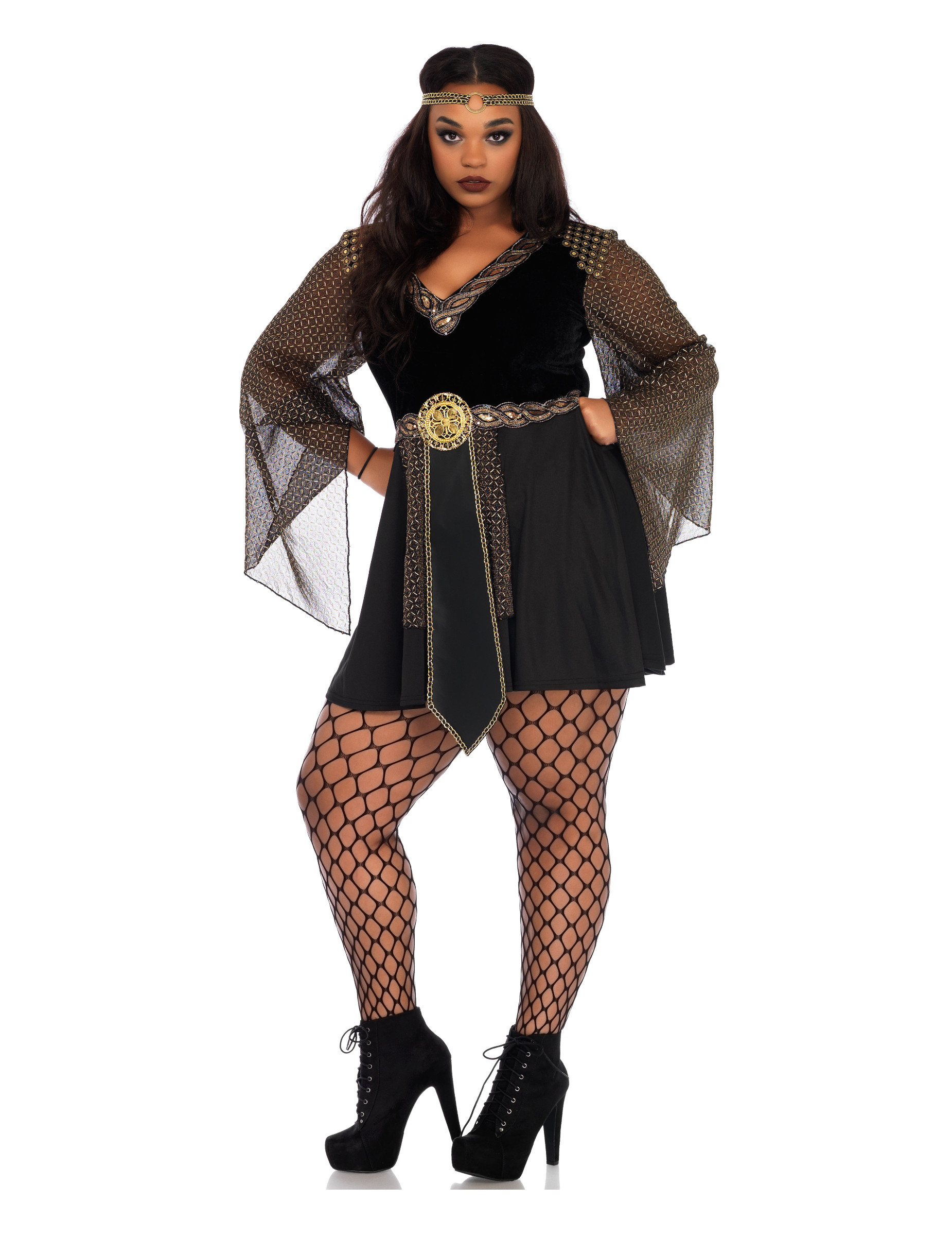 Déguisement gladiatrice noir sexy femme
