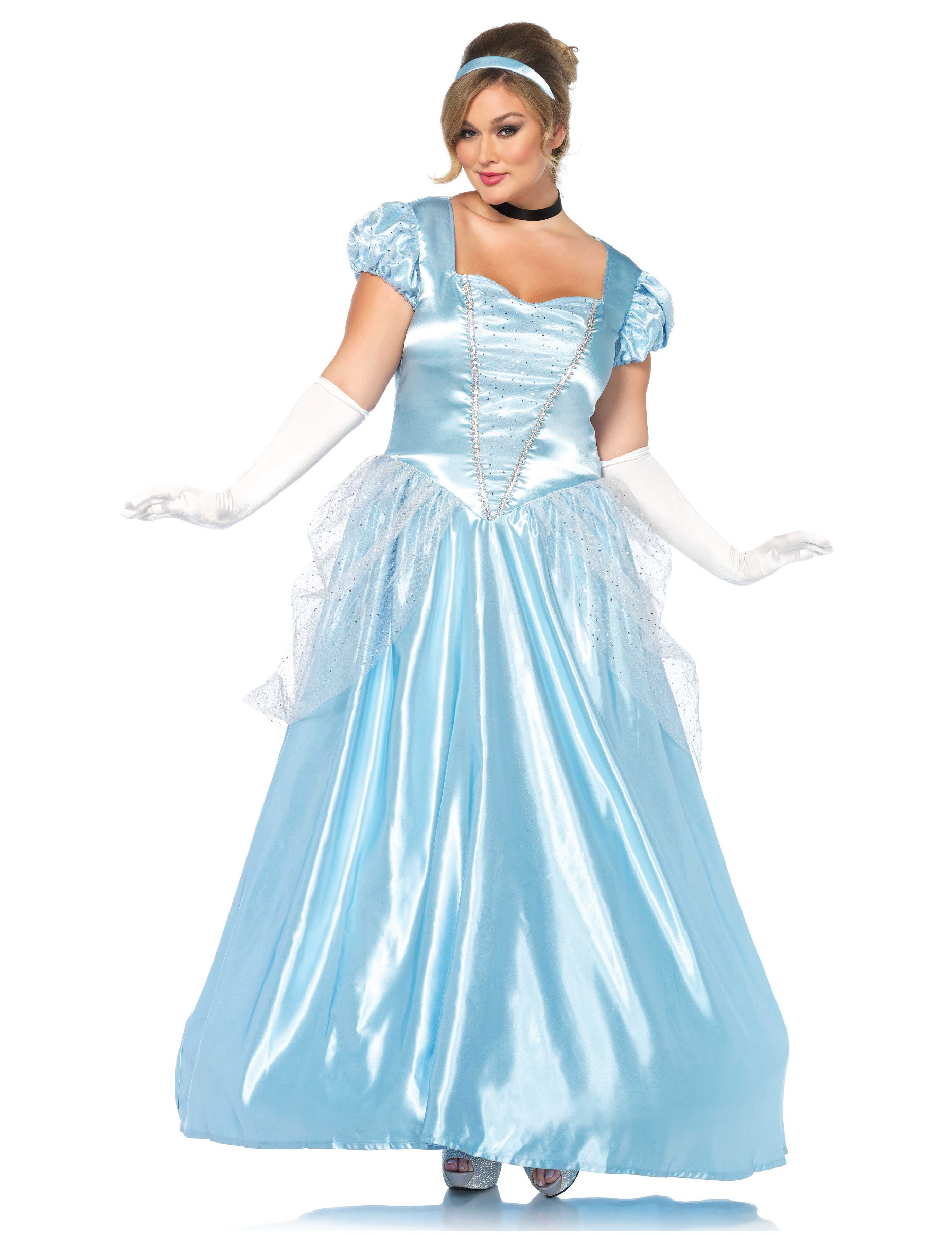 Déguisement princesse robe bleue grande taille femme