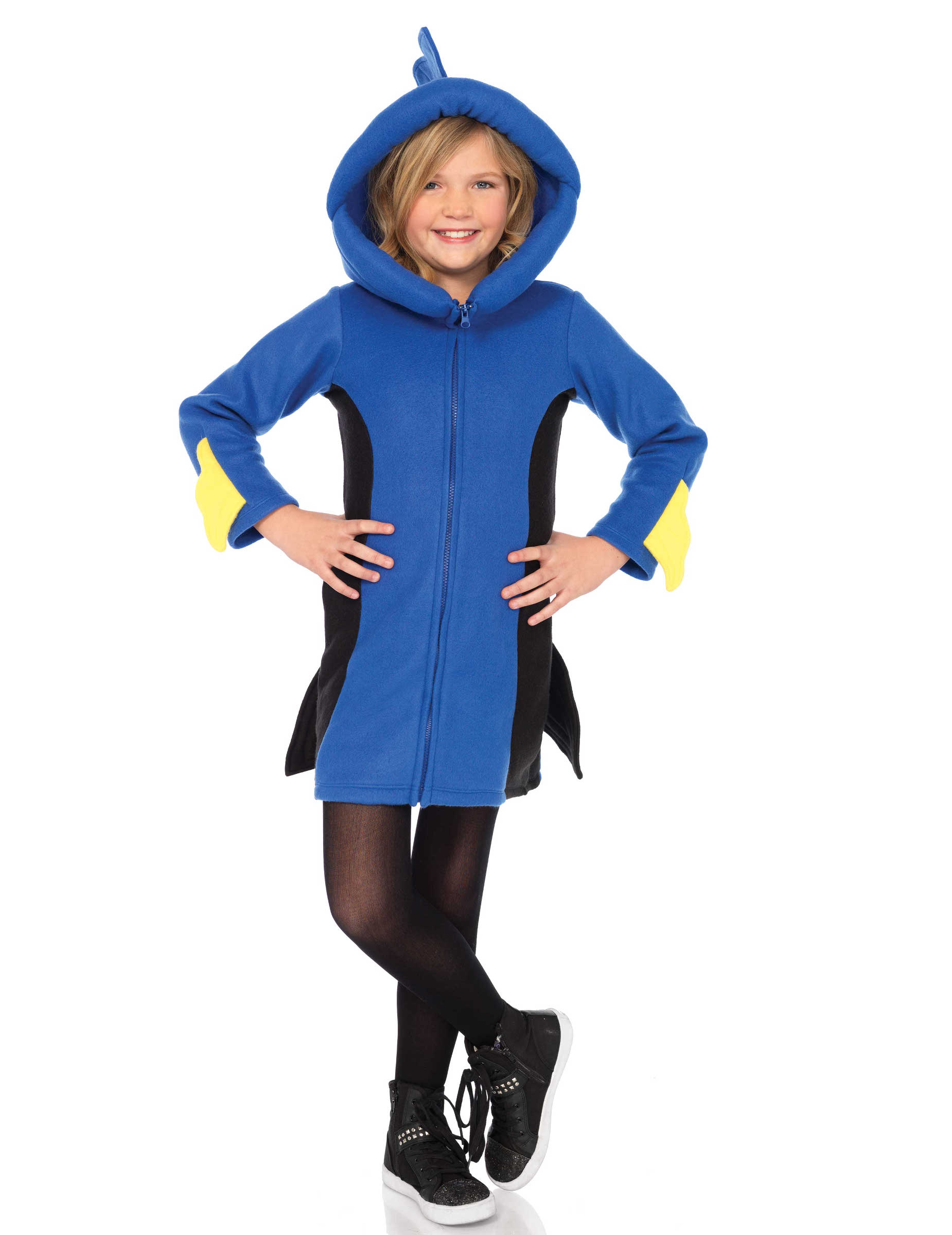 Déguisement poisson bleu à capuche enfant