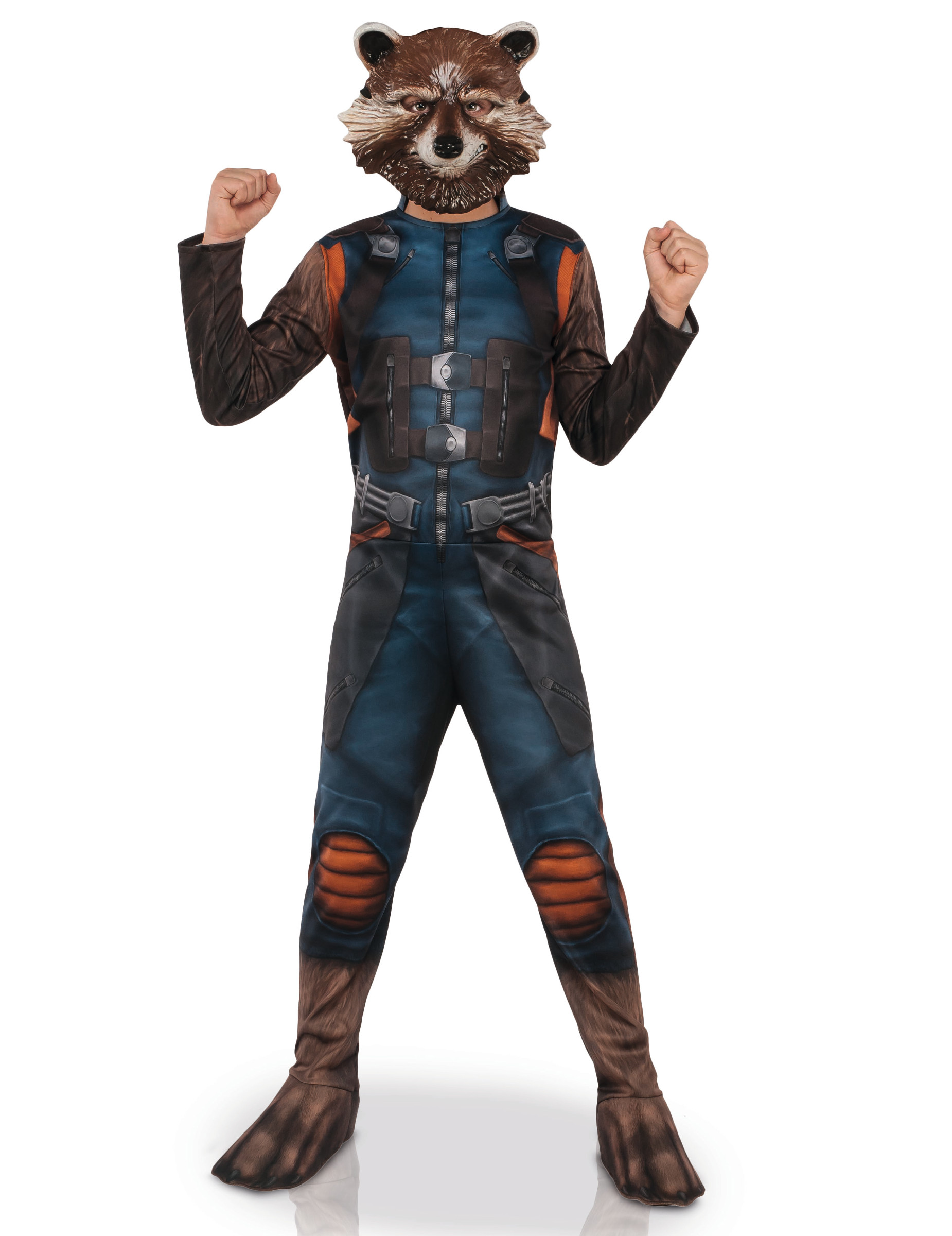 Déguisement classique avec masque Rocket Raccoon enfant
