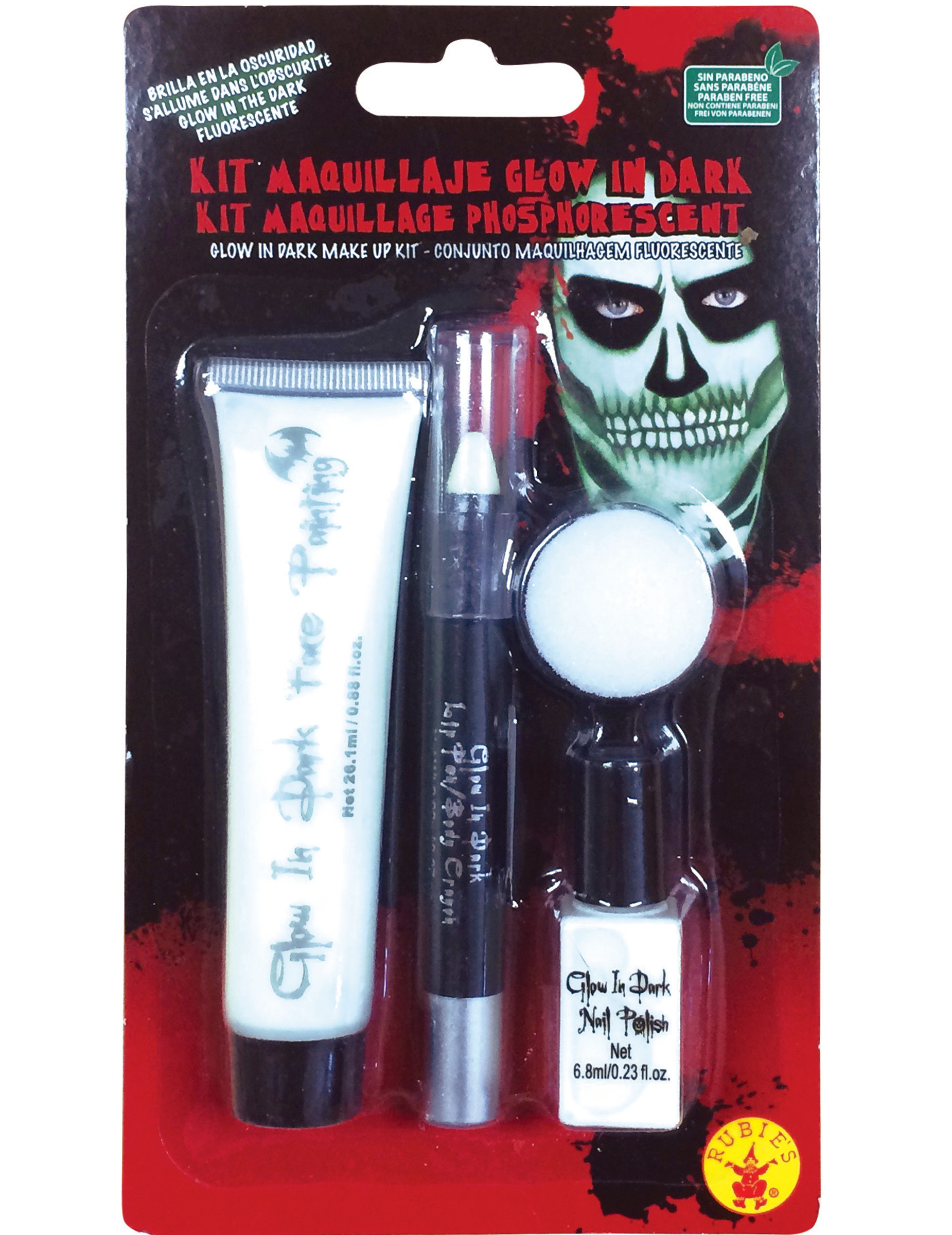 Kit de maquillage phosphorescent adulte