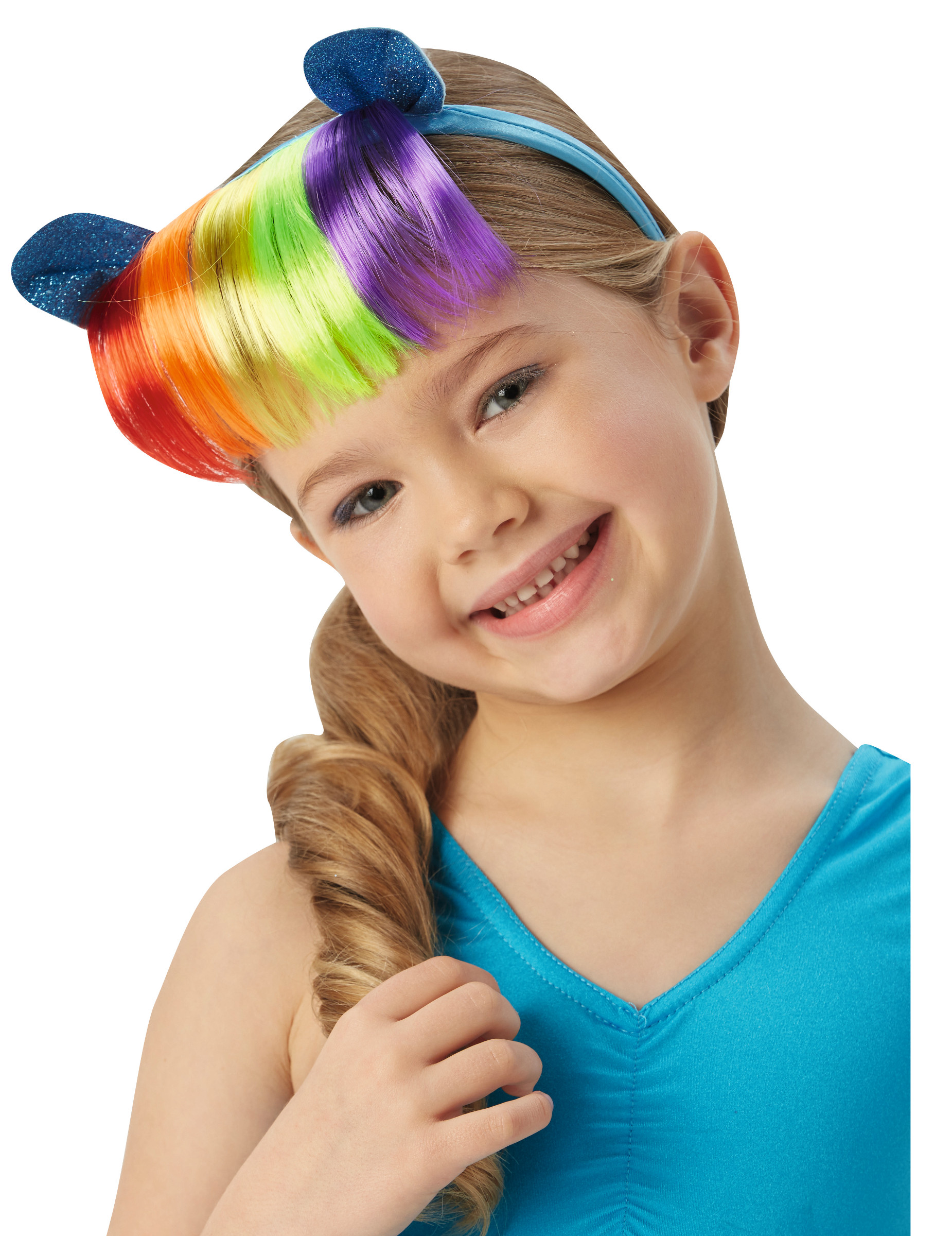 Serre-tête avec frange Rainbow Dash My Little Poney fille