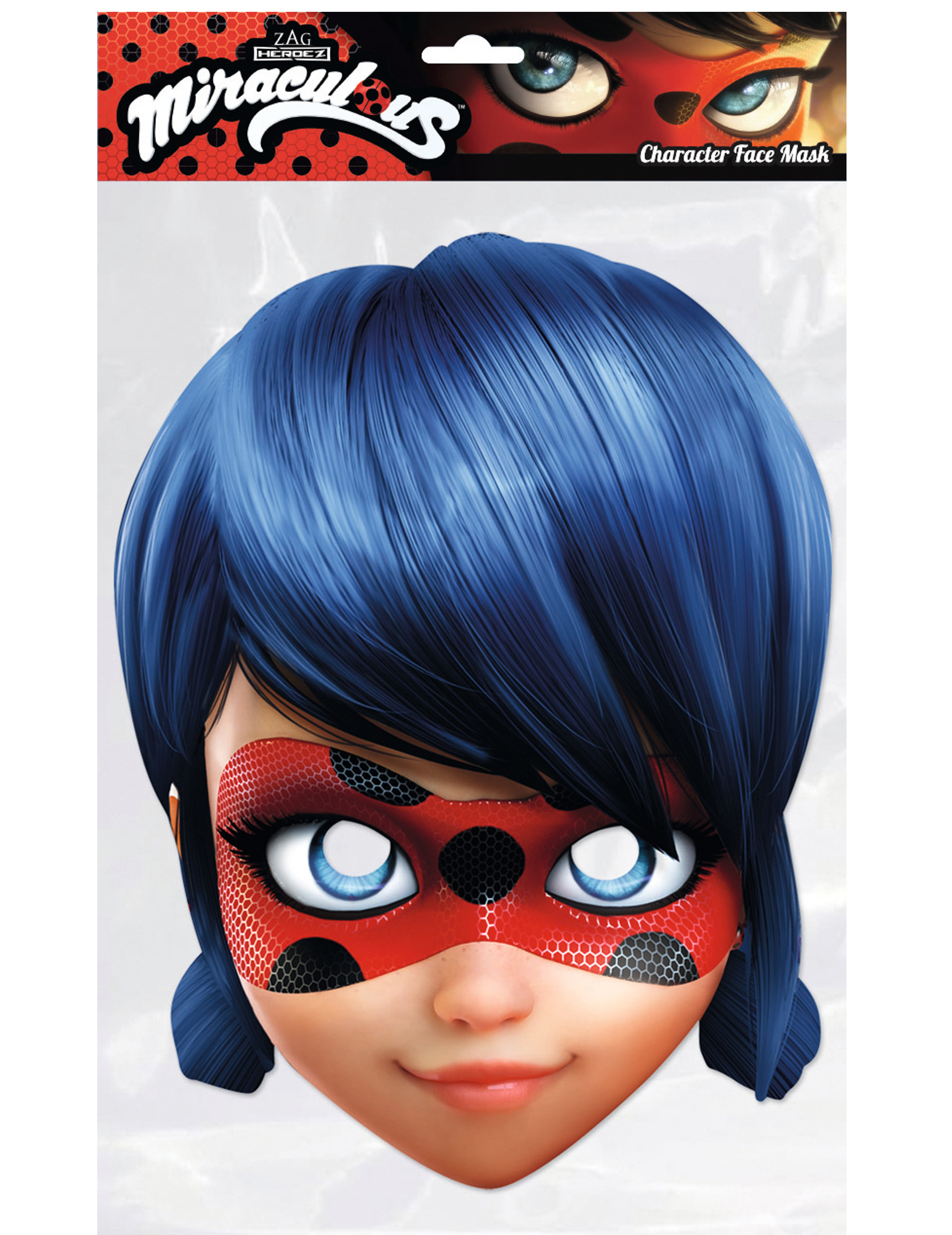 Masque carton Lady Bug Miraculous